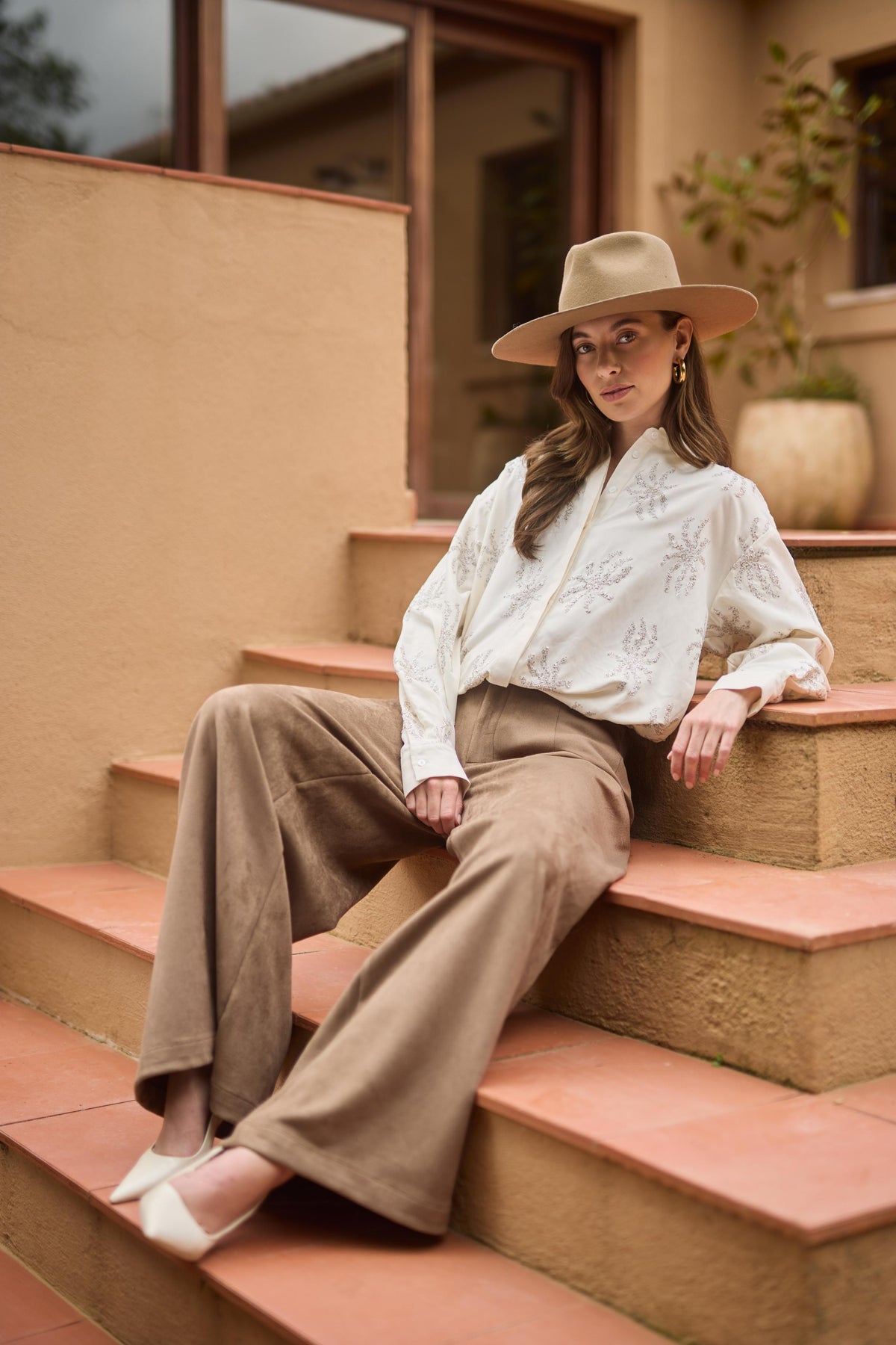 Aster Blouse Paillet | Off White