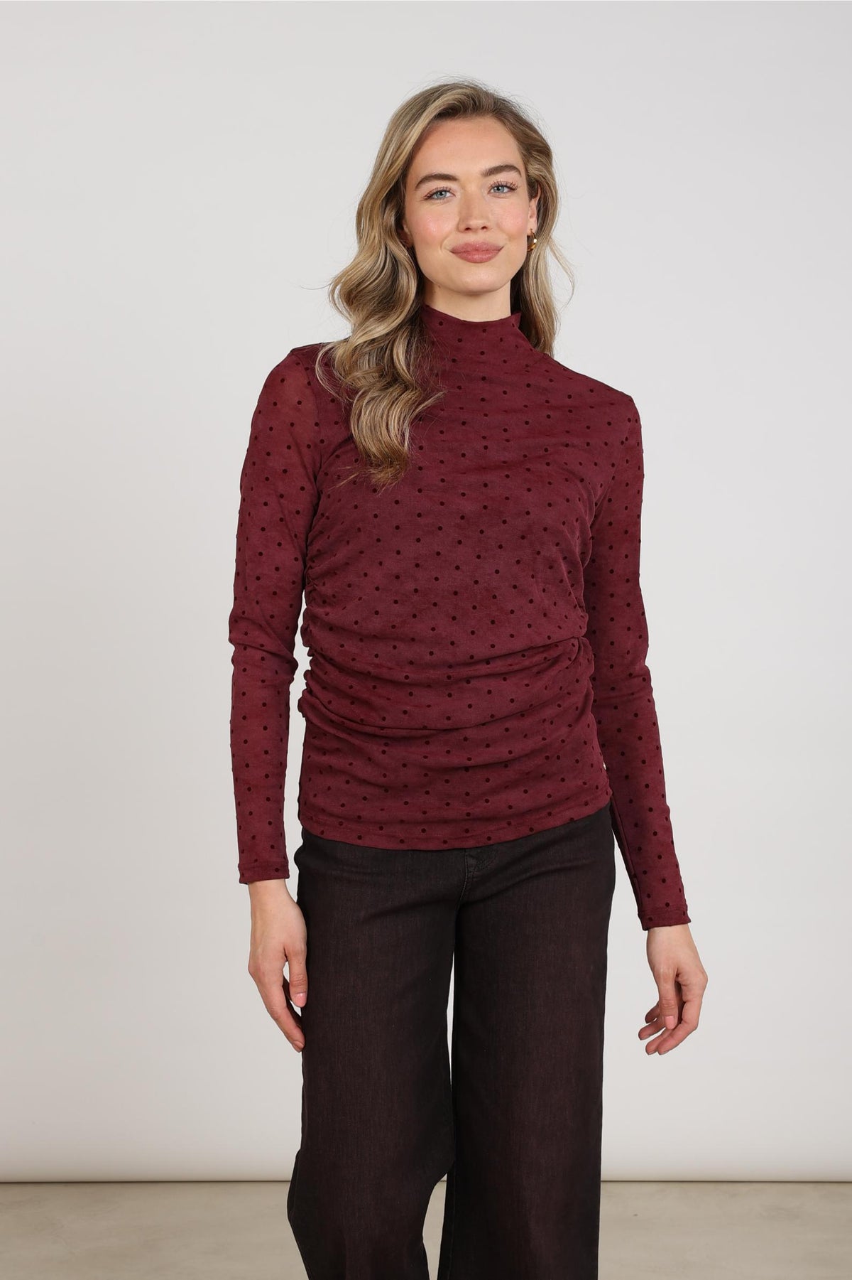 Gracie Top Dots | Cherry