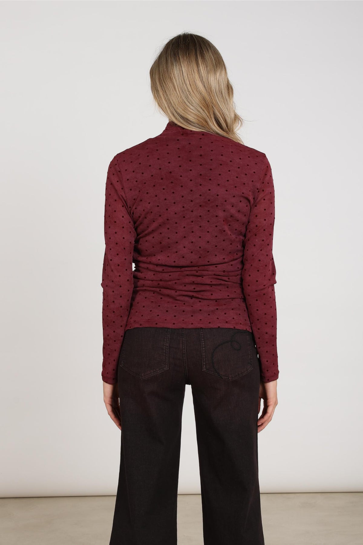 Gracie Top Dots | Cherry