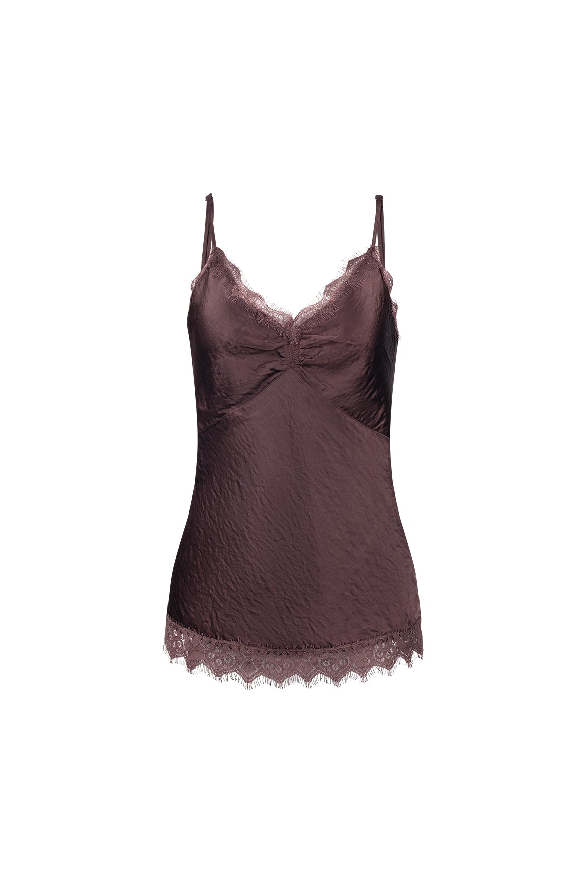 Alice Top Spitze | Schokolade