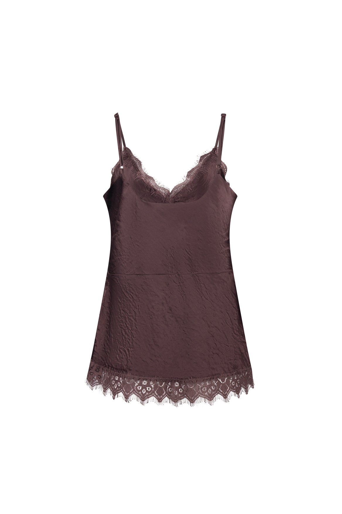 Alice Top Spitze | Schokolade