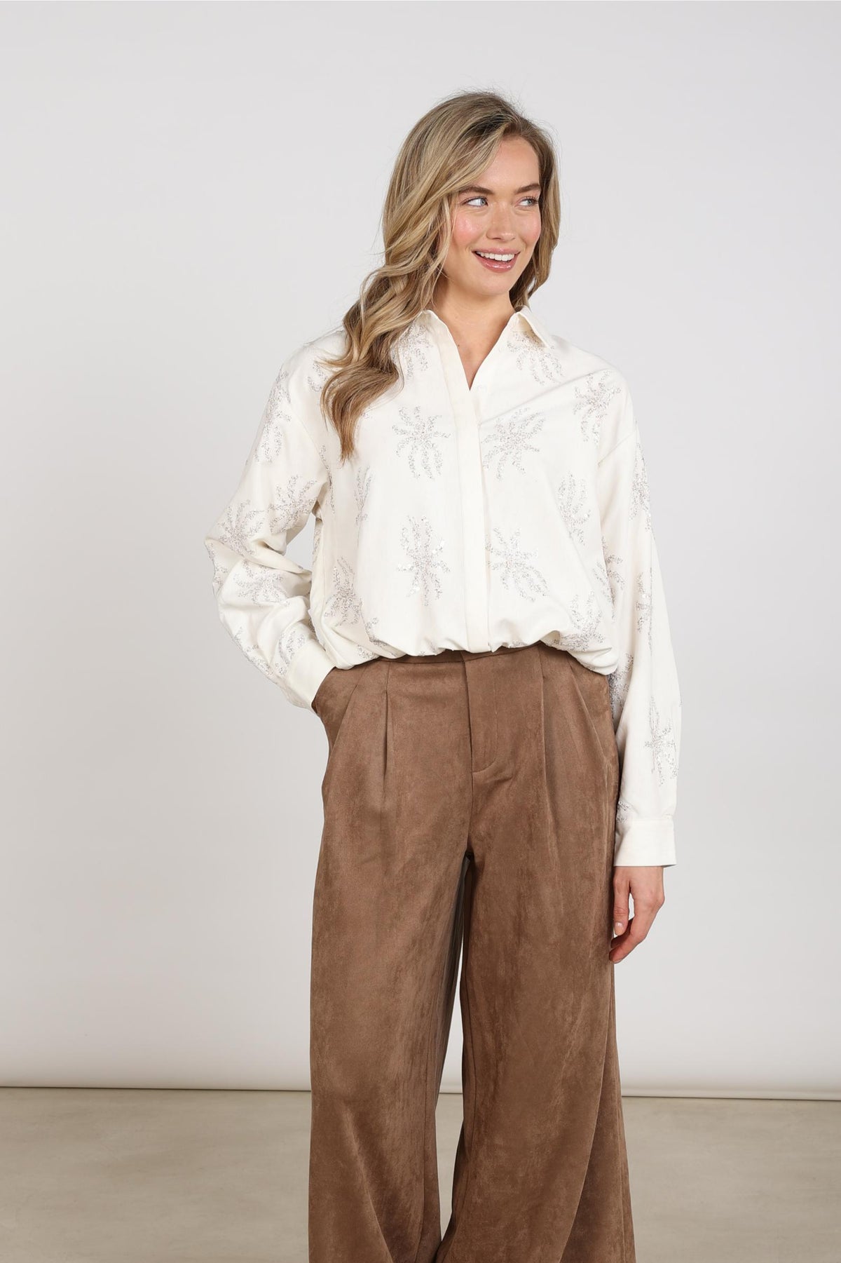 Aster Blouse Paillet | Off White