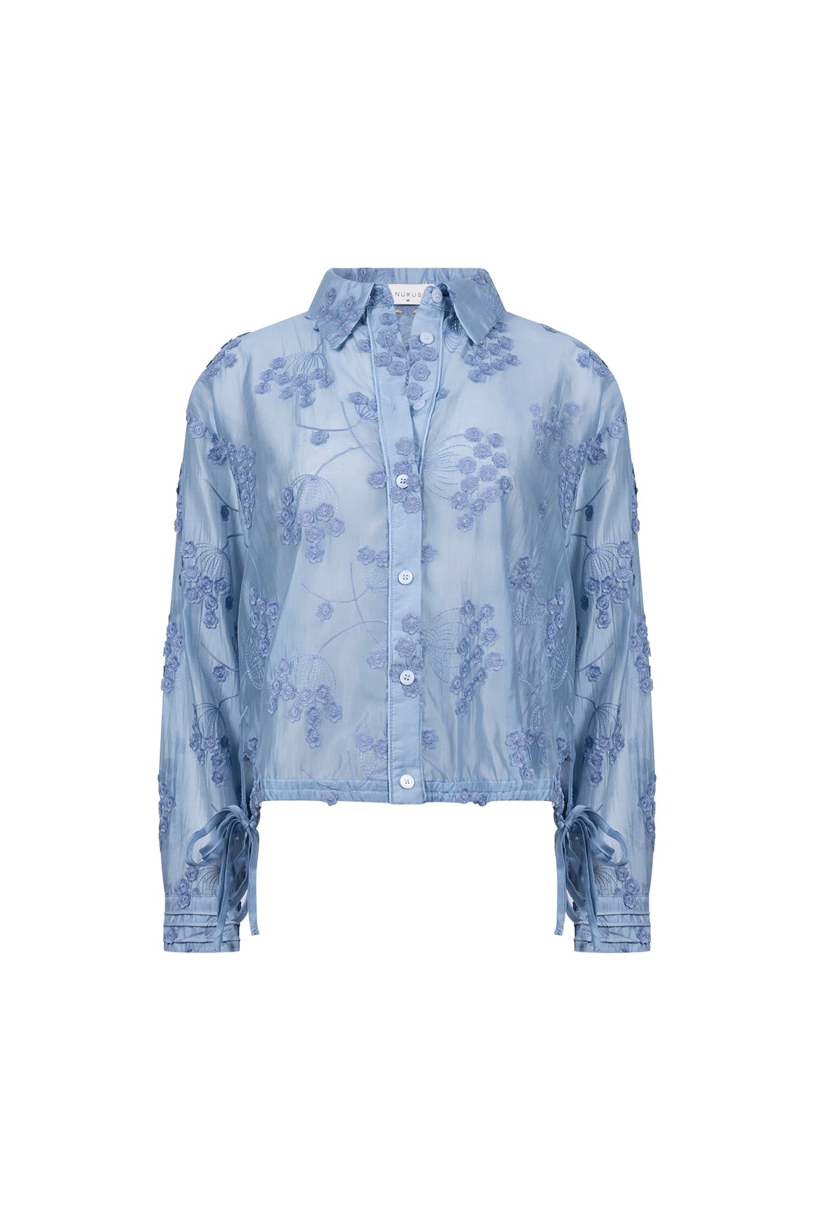 Aaliya Blouse Flower | Sky