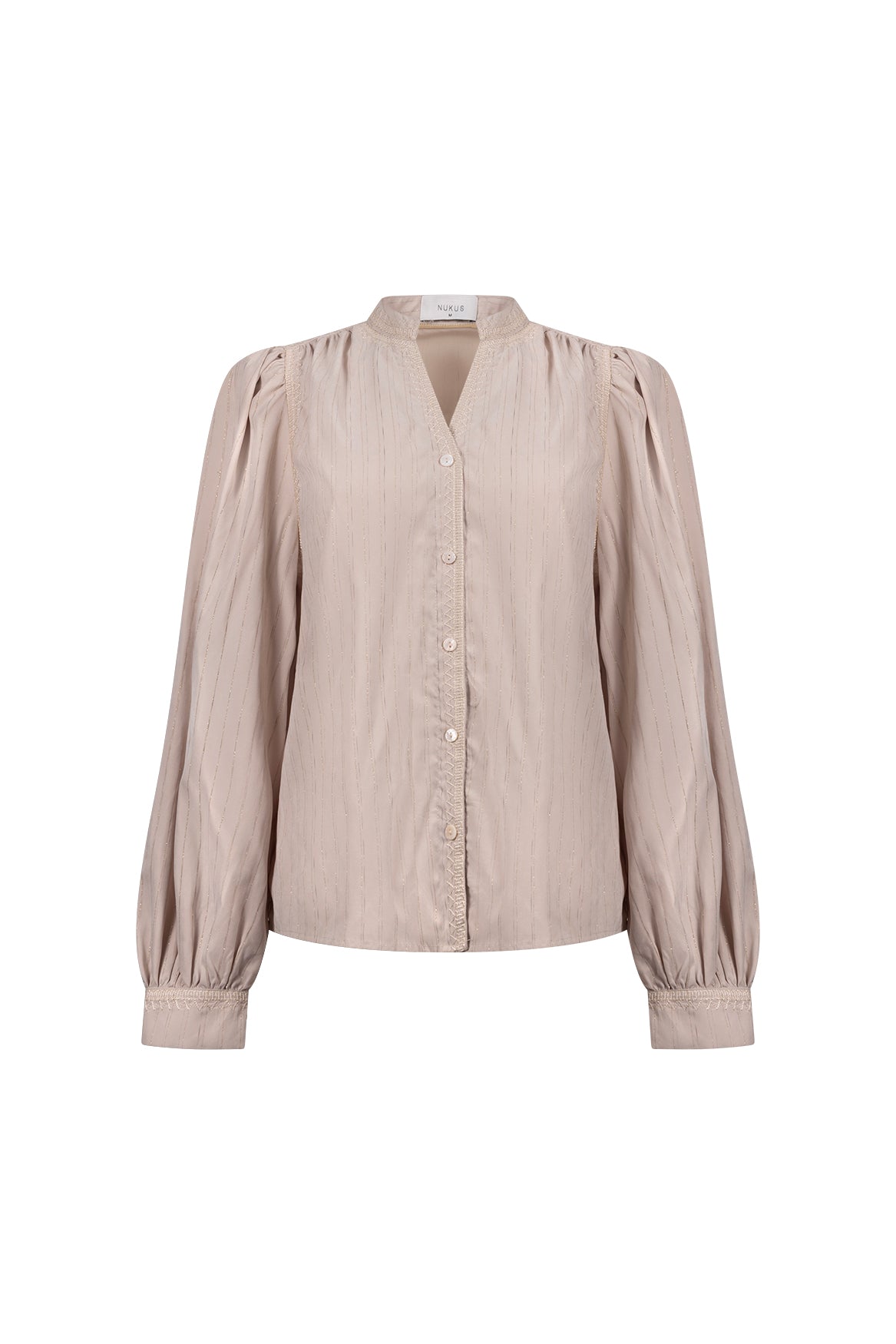 Lizzy Blouse Stripe Lurex | Sand
