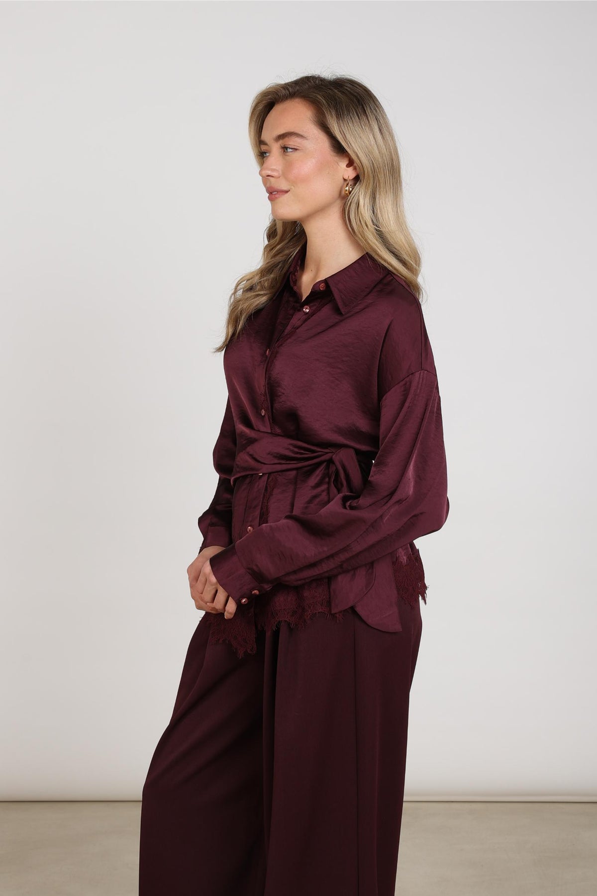 Amy Lace Blouse | Cherry