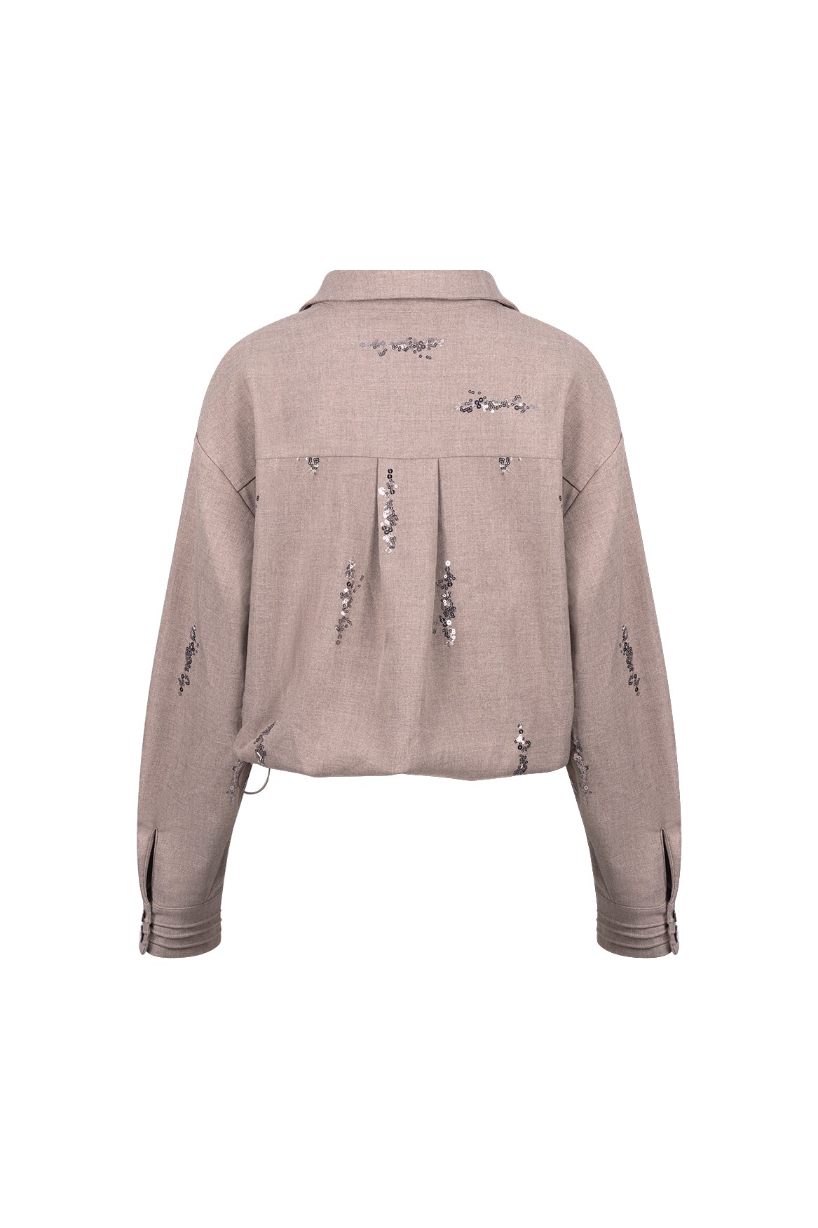 Annelynn Bluse Paillet | Taupe