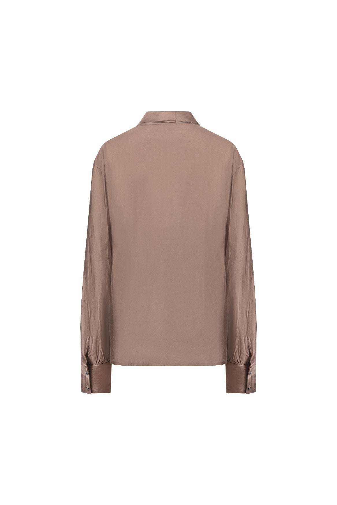 Angie Bluse mit Bindeband | Taupe