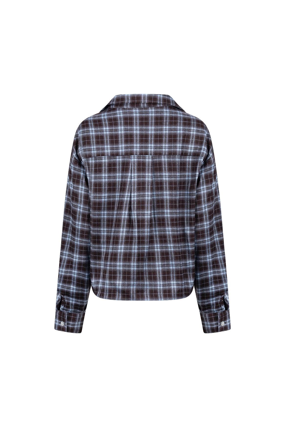 Newport Bluse Karo | Schokolade/Himmel