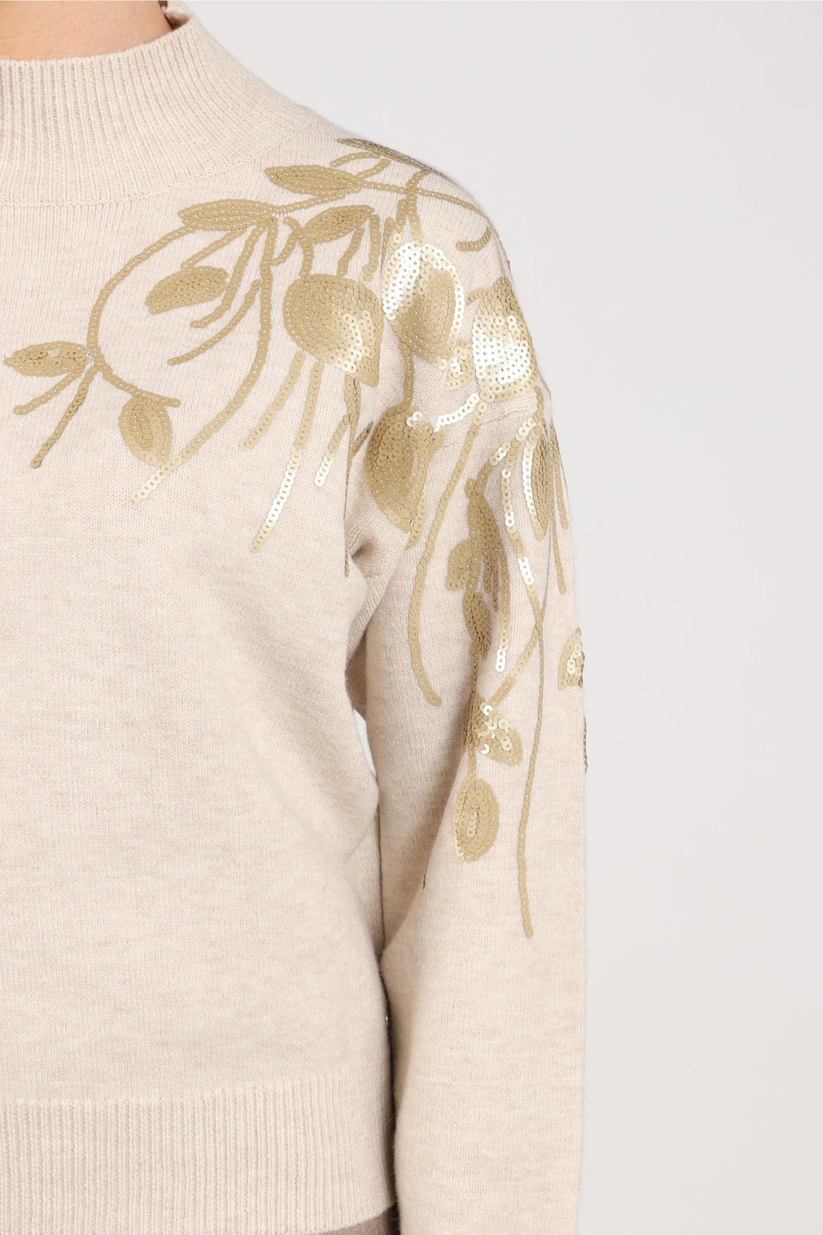 Kylie Pullover Paillet | Sand
