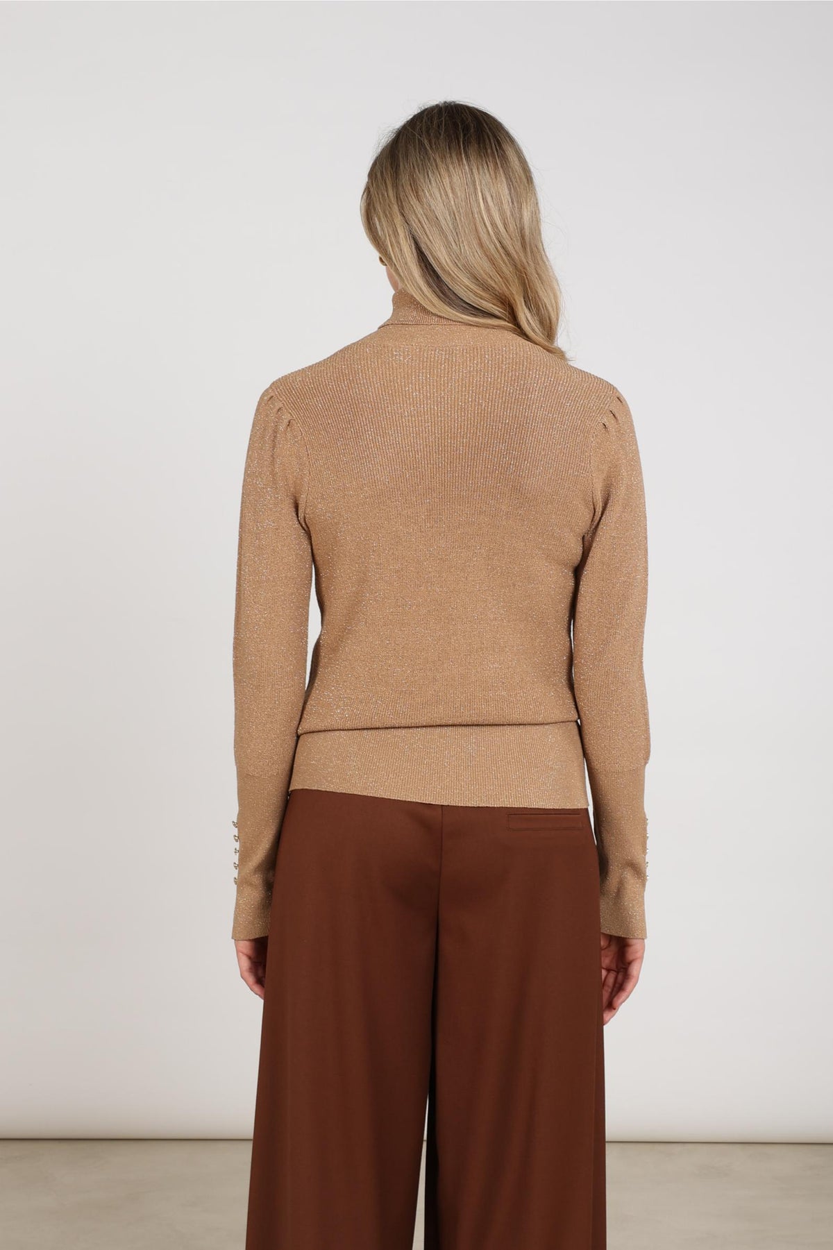 Sylvia Lurex Sweater | Toffee