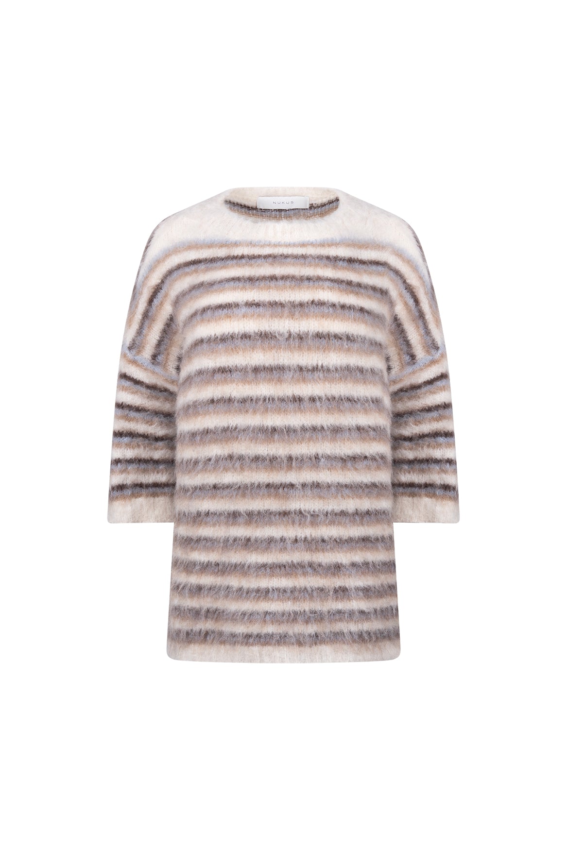 Lucia Pullover Stripe | Offwhite/Sky
