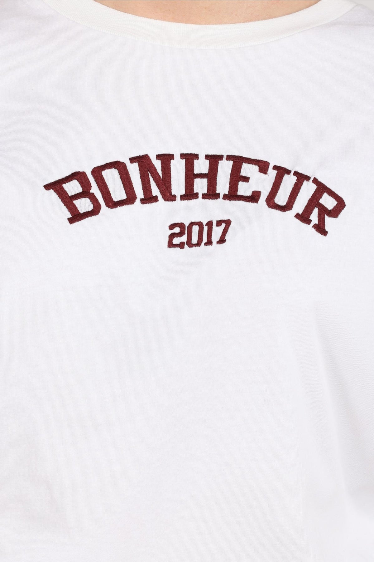 Senna T-shirt | Off-white/Cherry