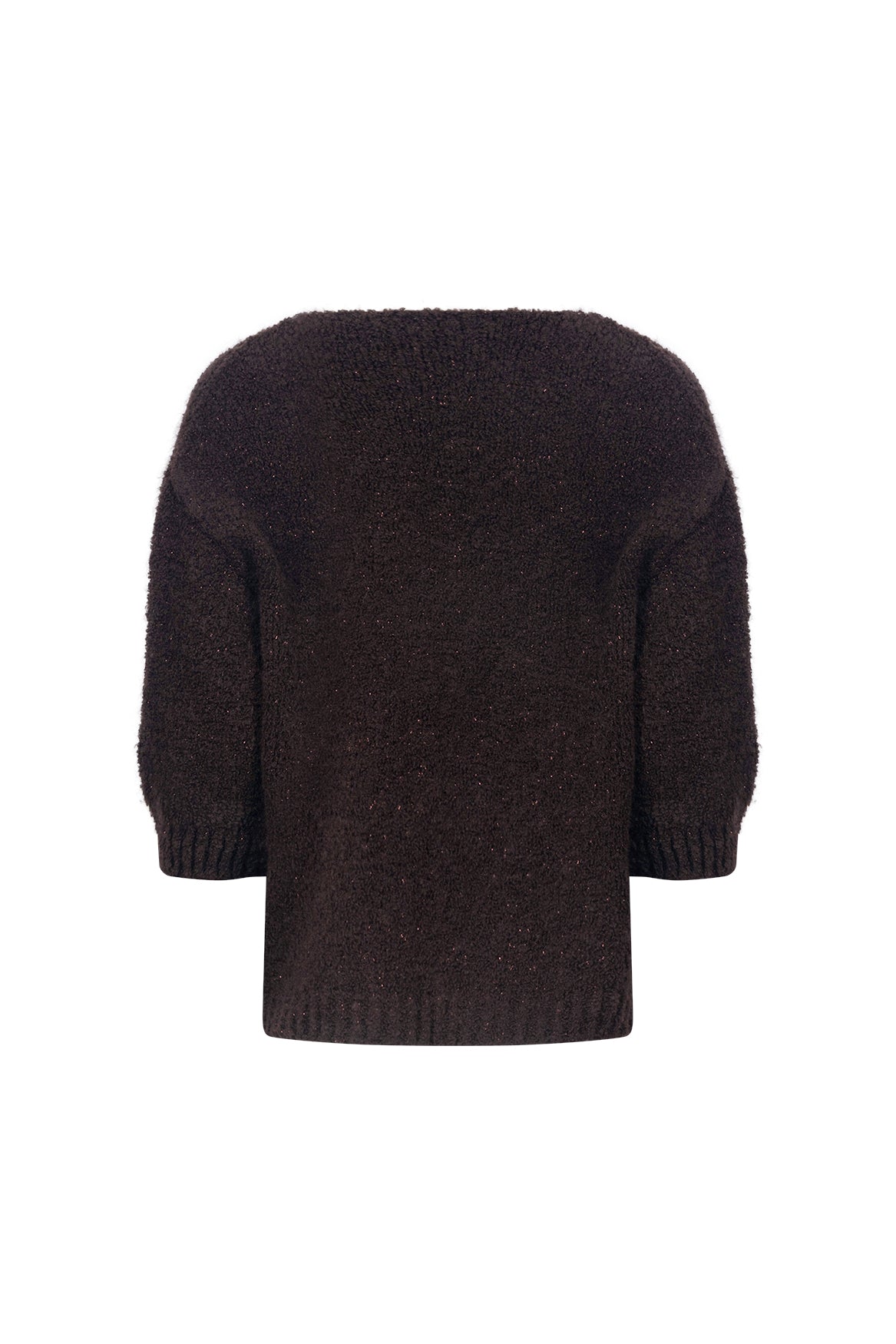 Jip Strickjacke Lurex | Schokolade