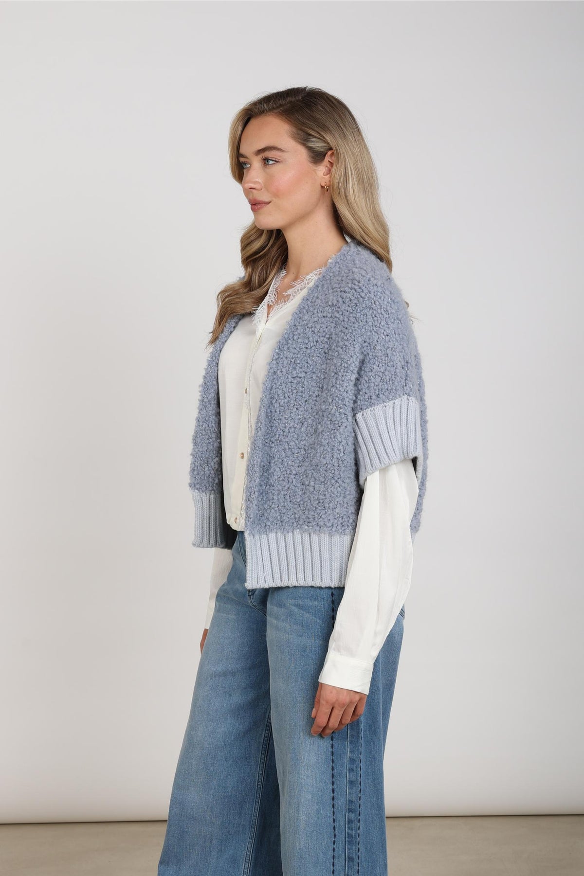 Bell Strickjacke | Himmelblau
