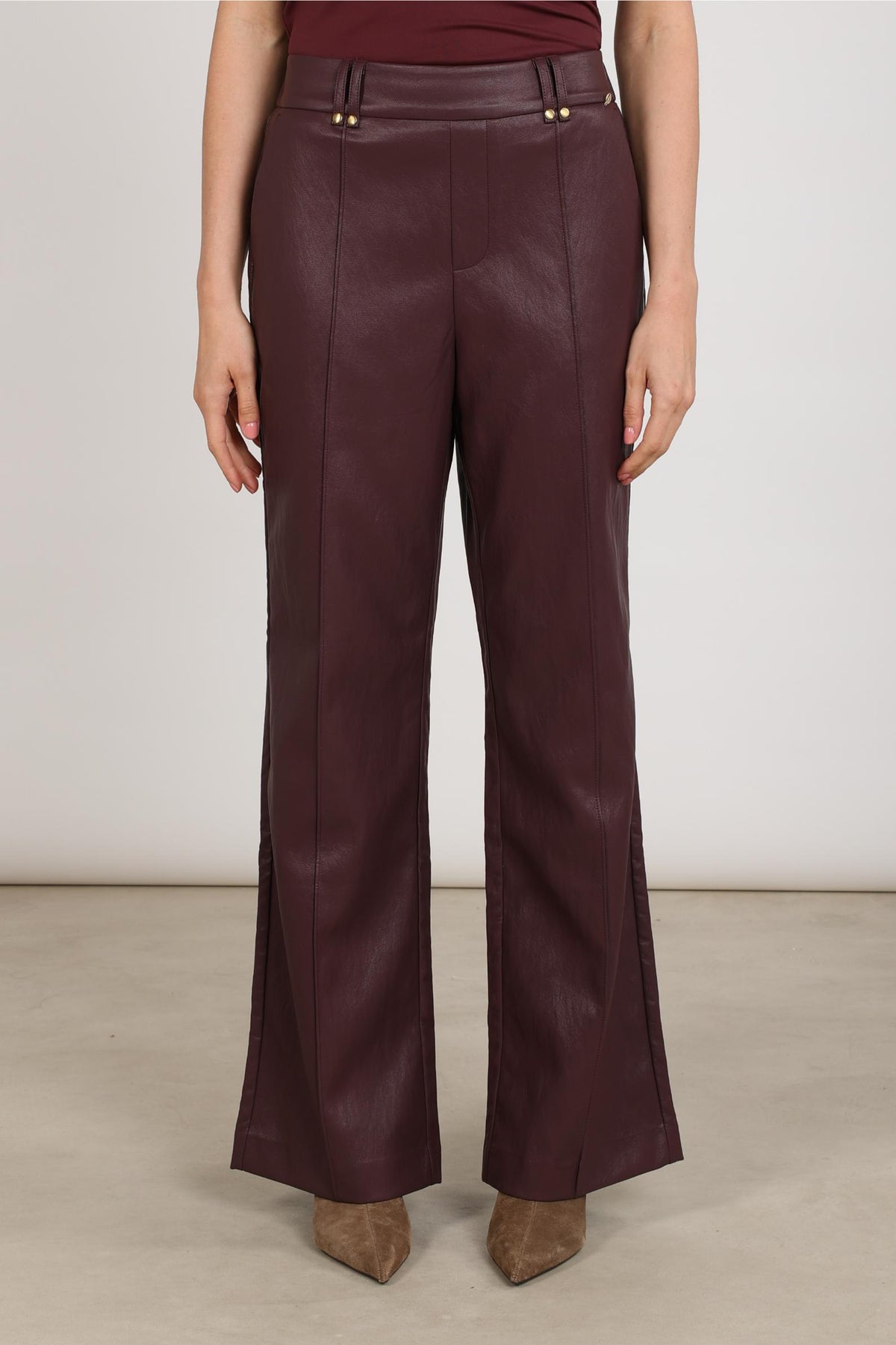 Jill Hose PU | Kirschrot