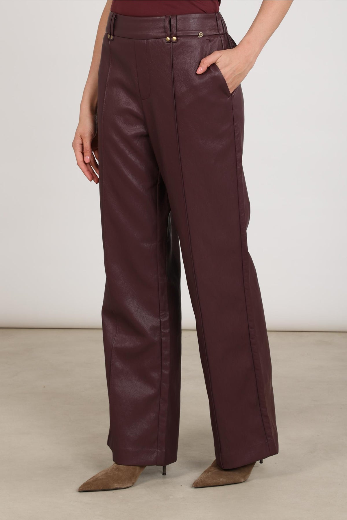 Jill Hose PU | Kirschrot