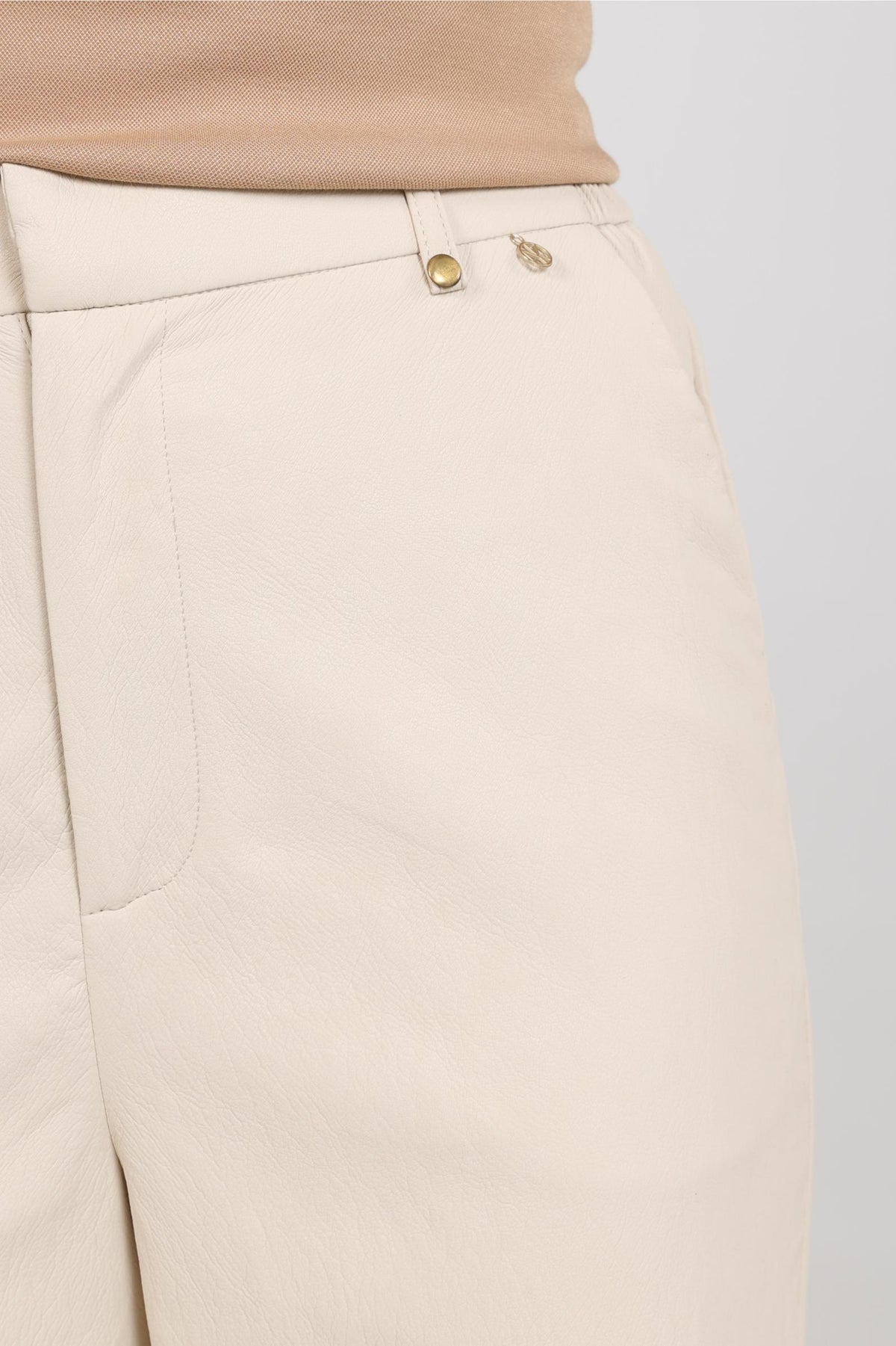 Beverly Pants PU | Sand