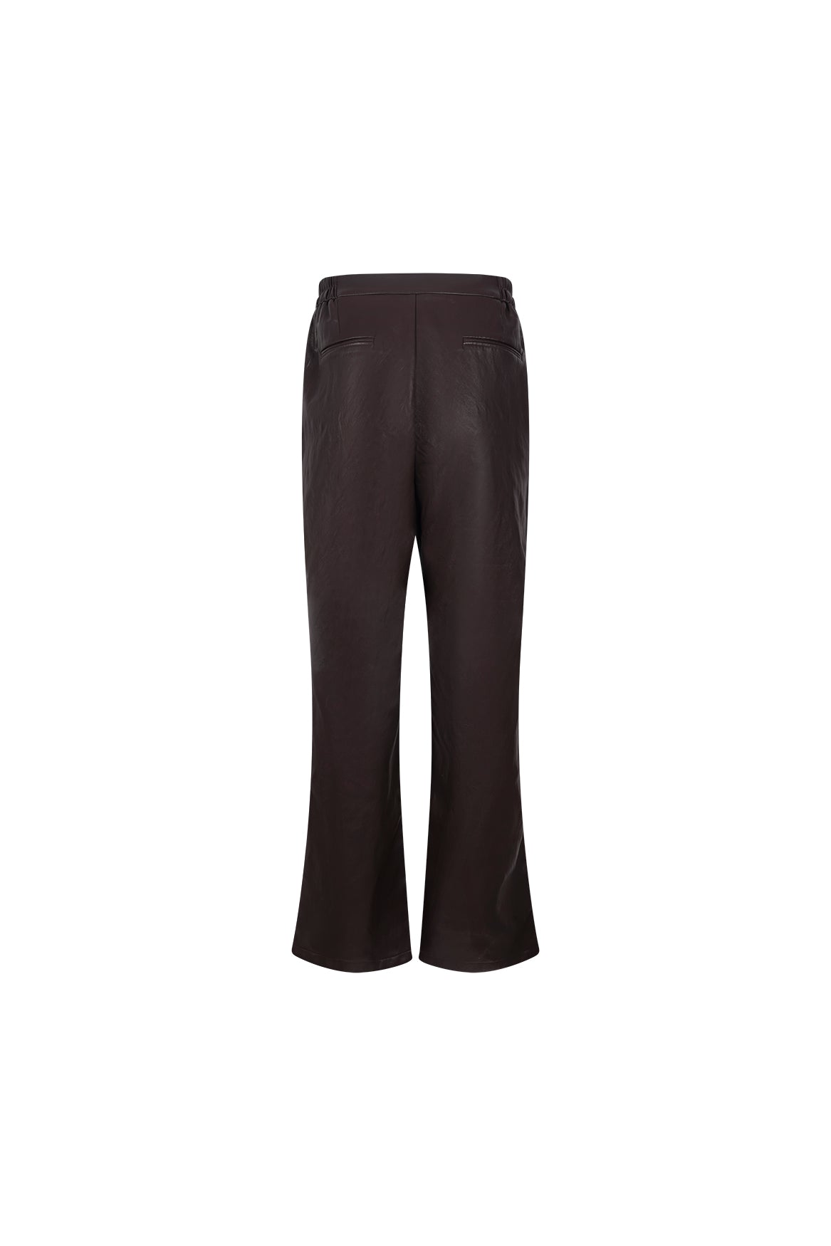 Beverly Pants Pockets PU | Chocolate