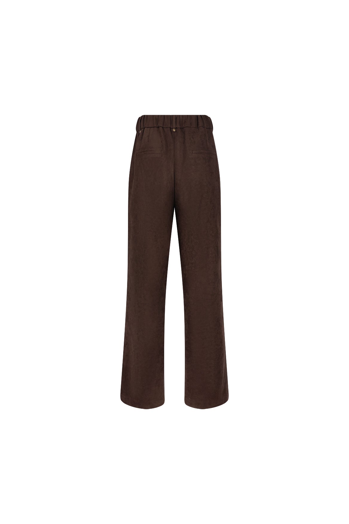 Jill Suede-Look Trousers | Chocolate