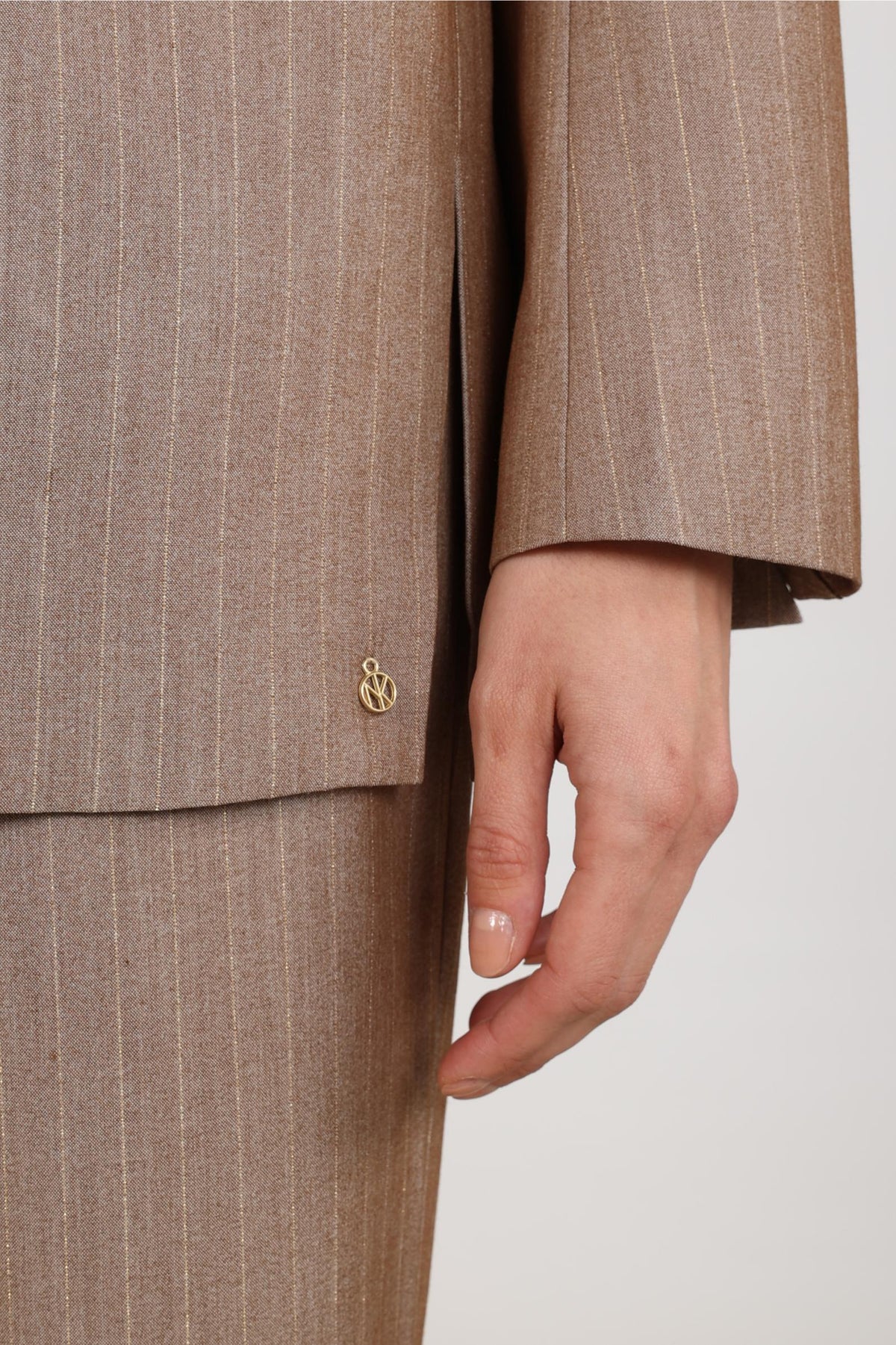 Doloris Blazer Stripes | Taupe