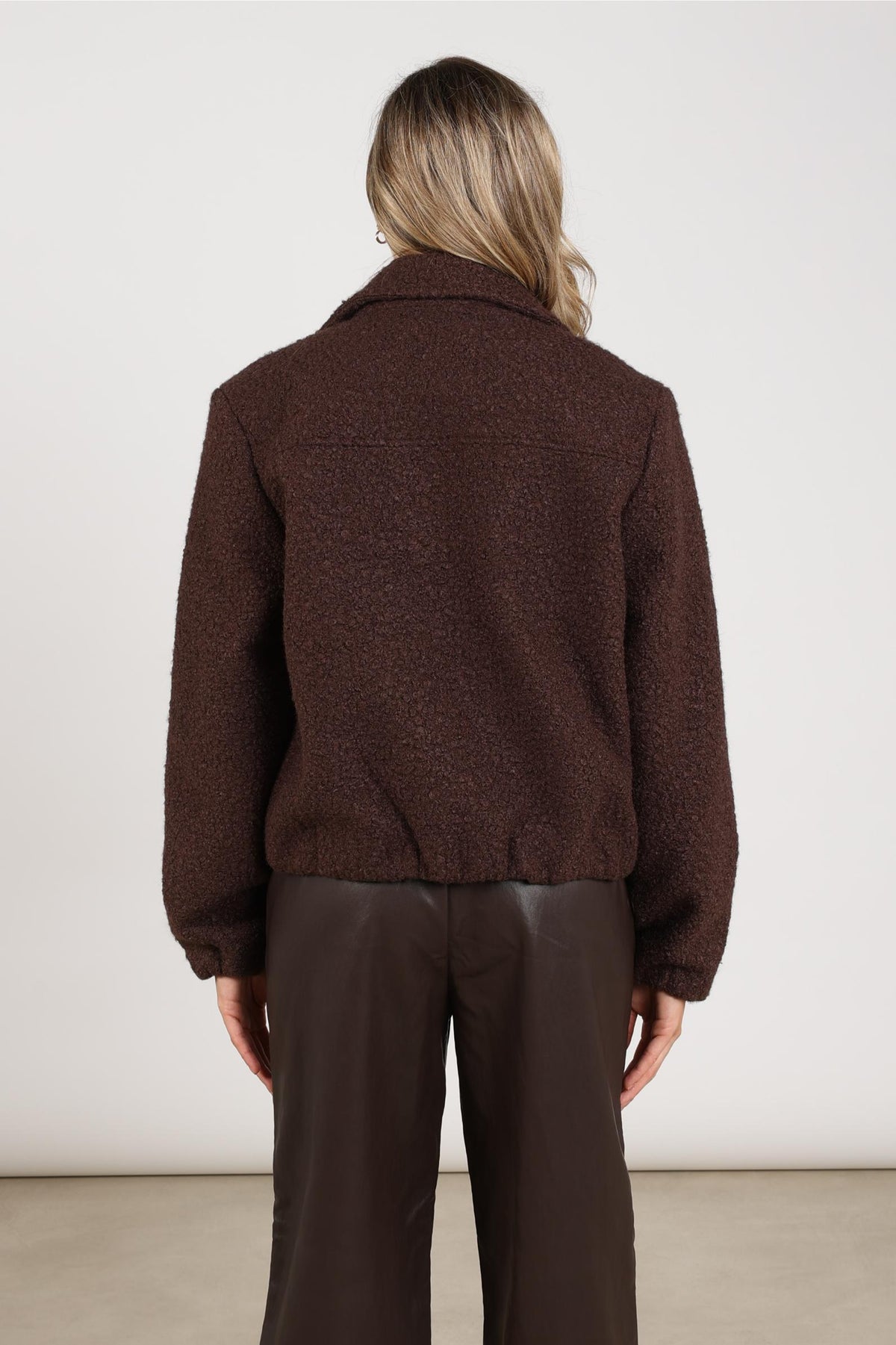 Madelin Bouclé Jacket | Chocolate