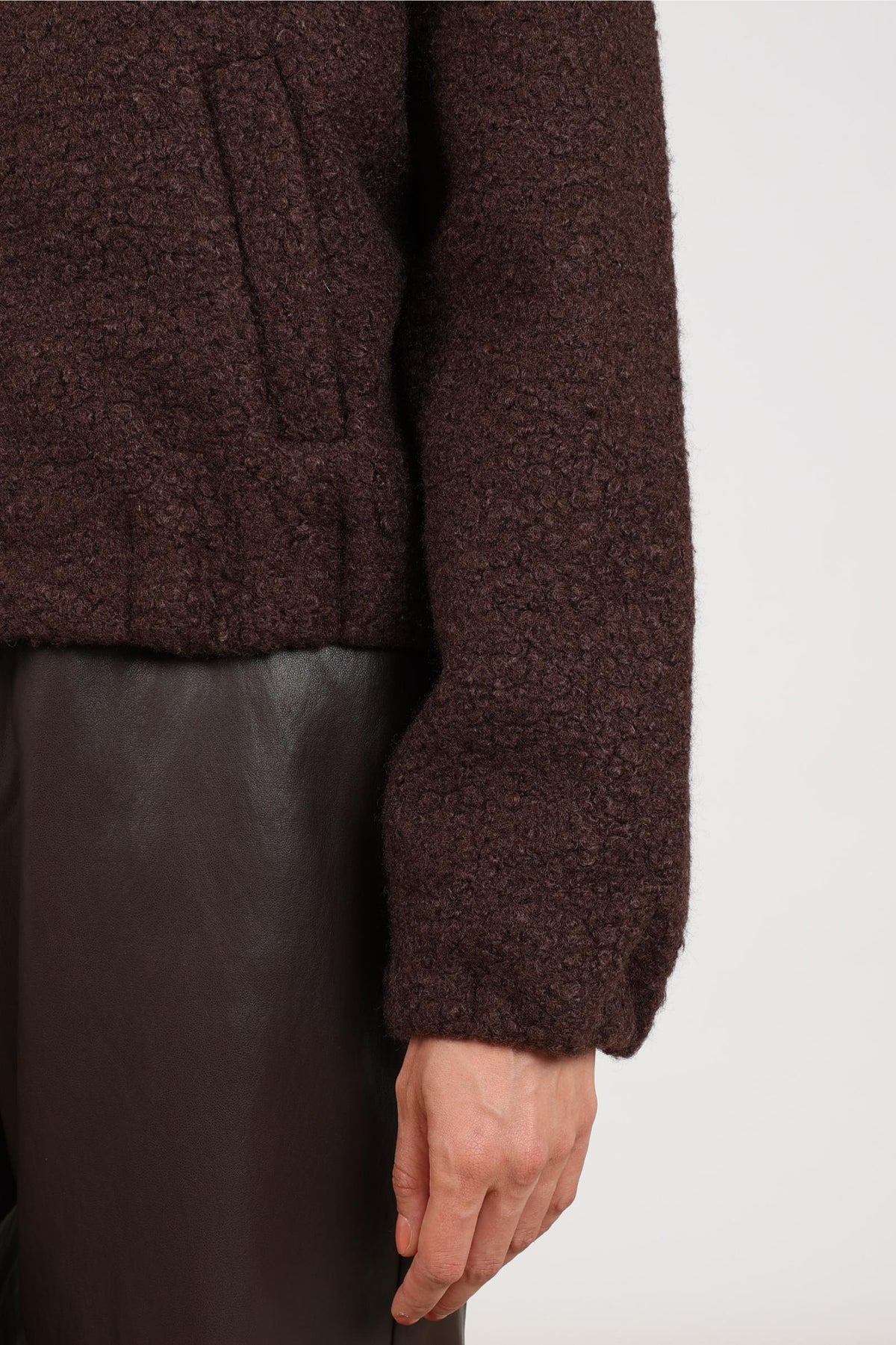 Madelin Bouclé Jacket | Chocolate