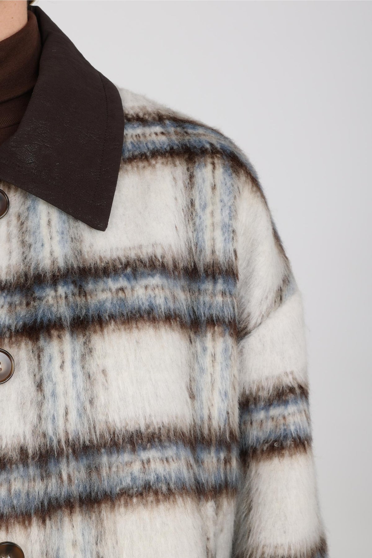 Debora Jacket | Off-white/Chocolate