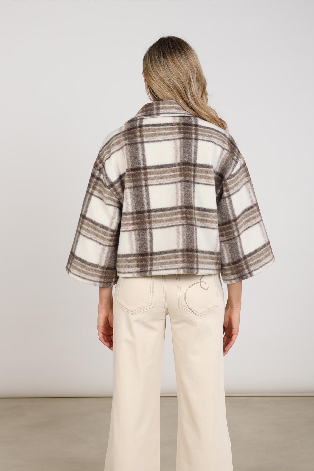 Danique Jacket | Offwhite/Taupe