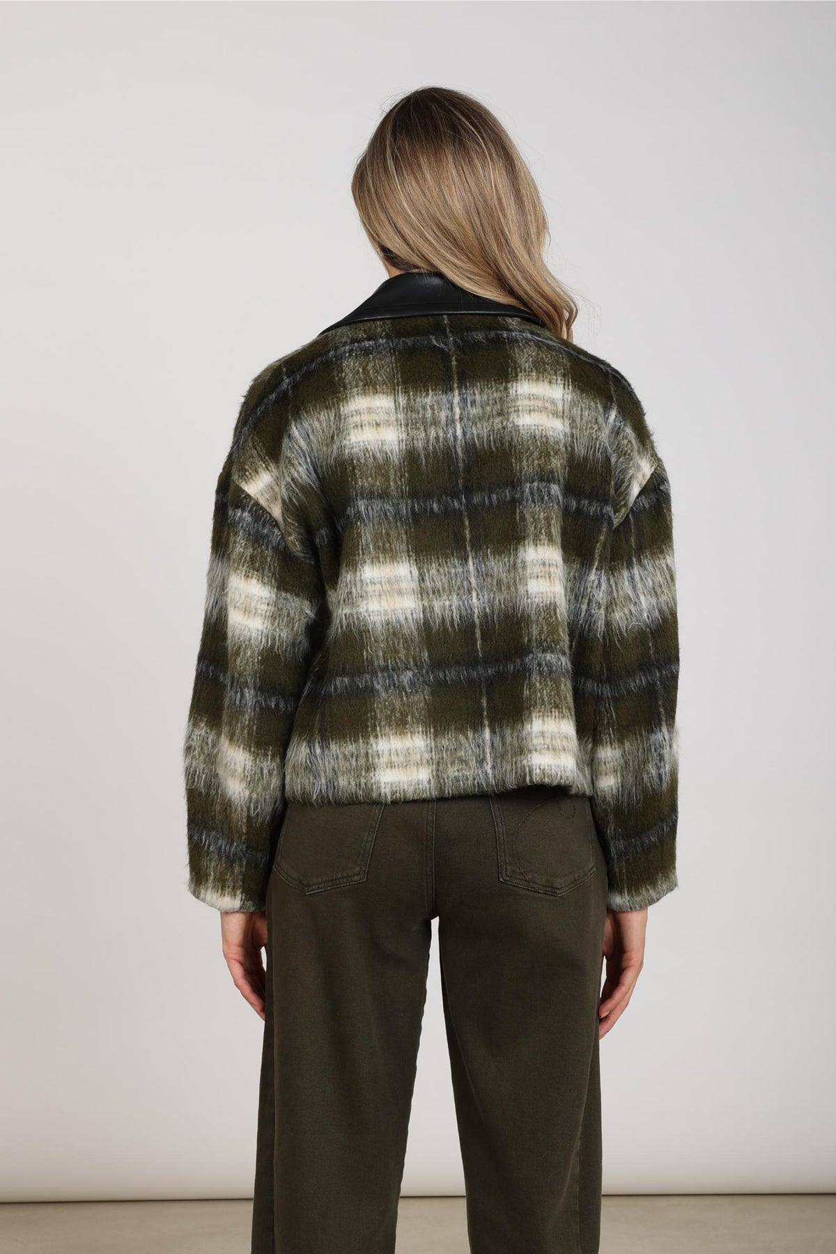 Debora Jacket | Offwhite/Moss