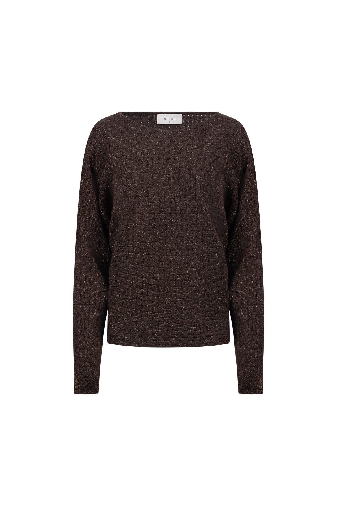 Kento Top Lurex | Schokolade