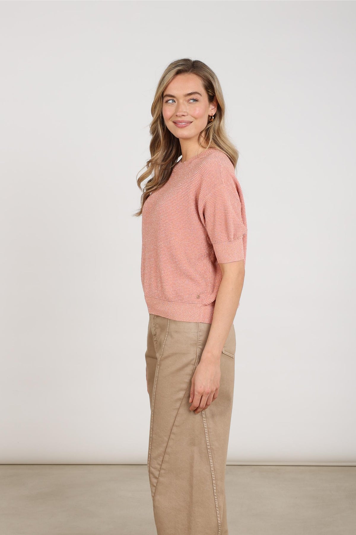 Kinty Top Lurex | Pink