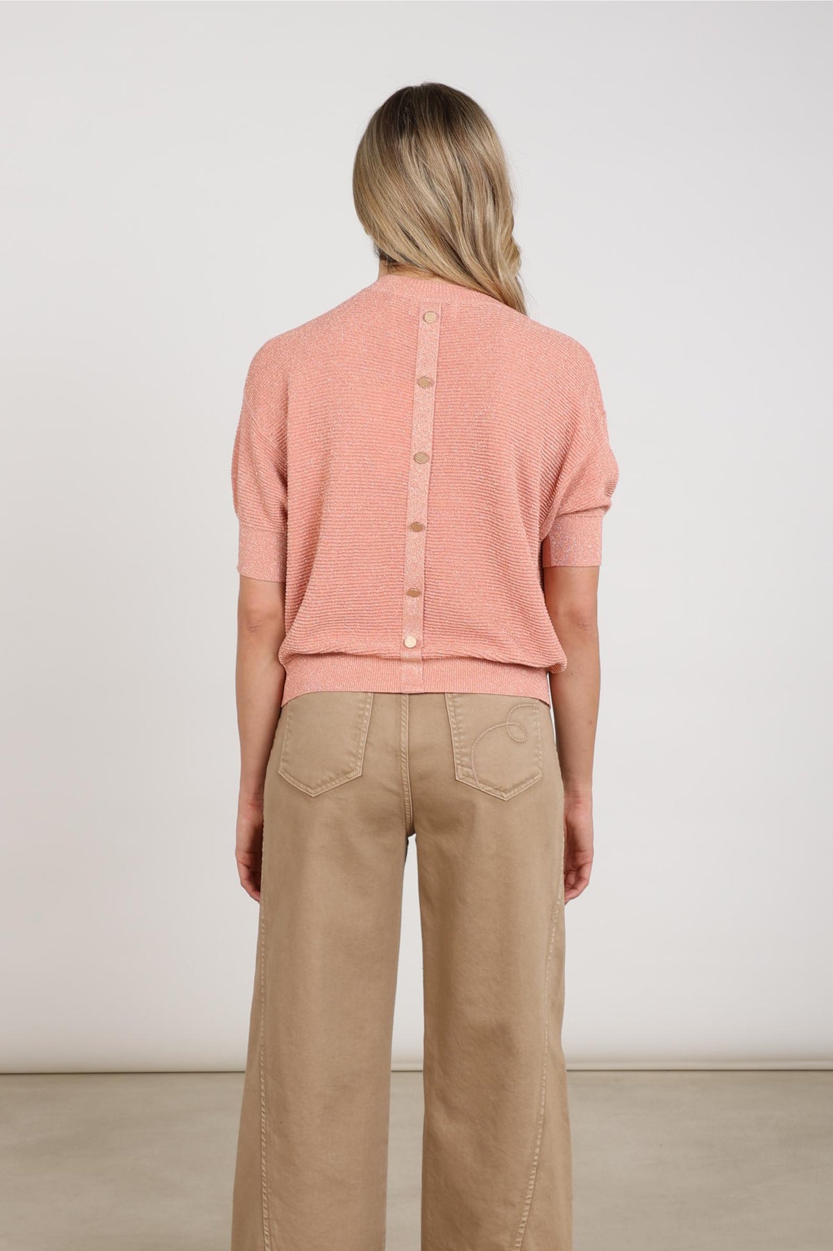 Kinty Top Lurex | Pink