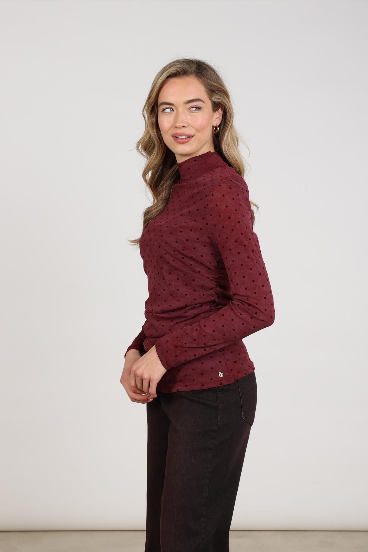 Gracie Top Dots | Cherry