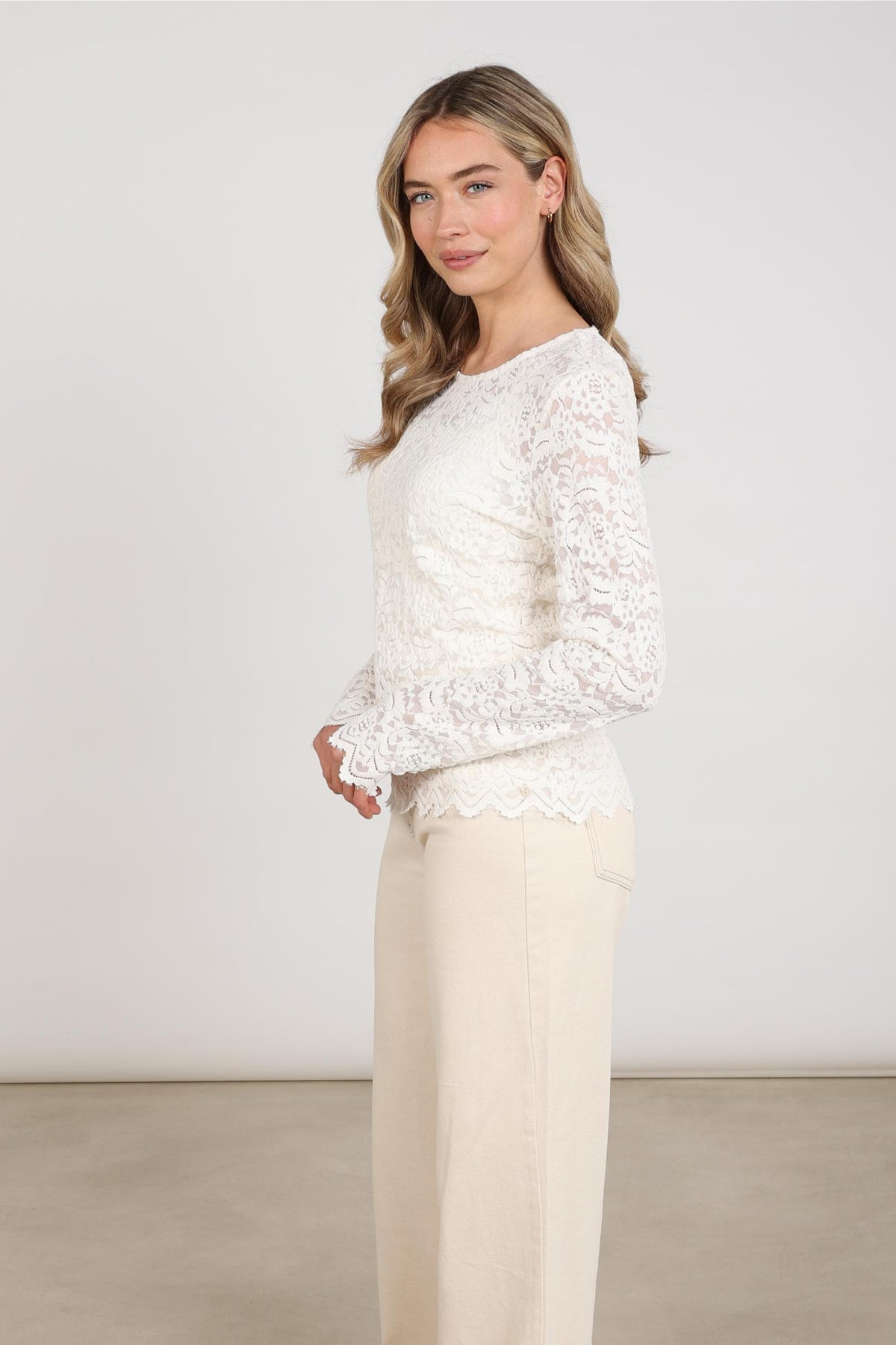 Wies Top Lace | Off White