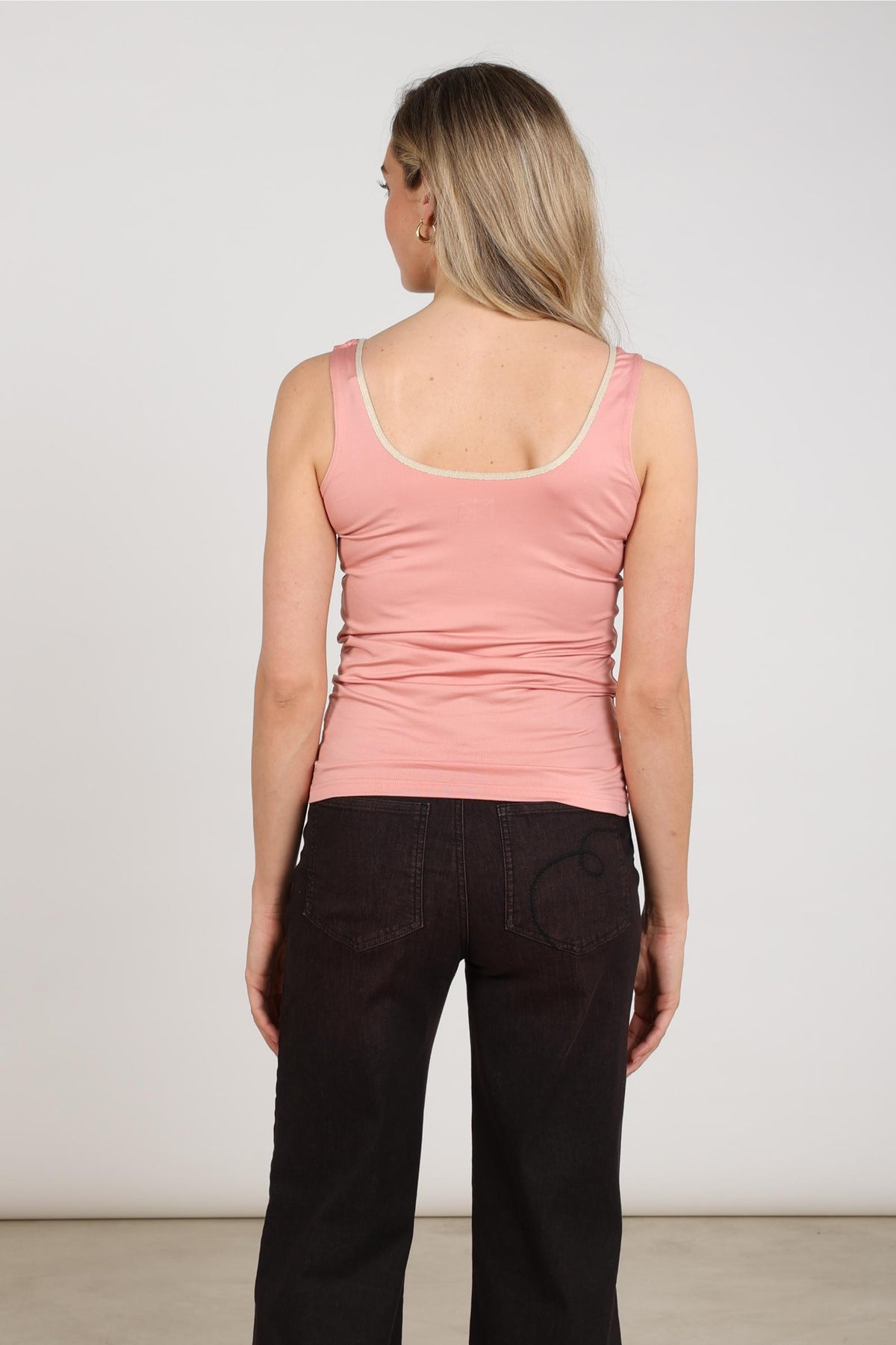 Juba Singlet | Rosé/Gold