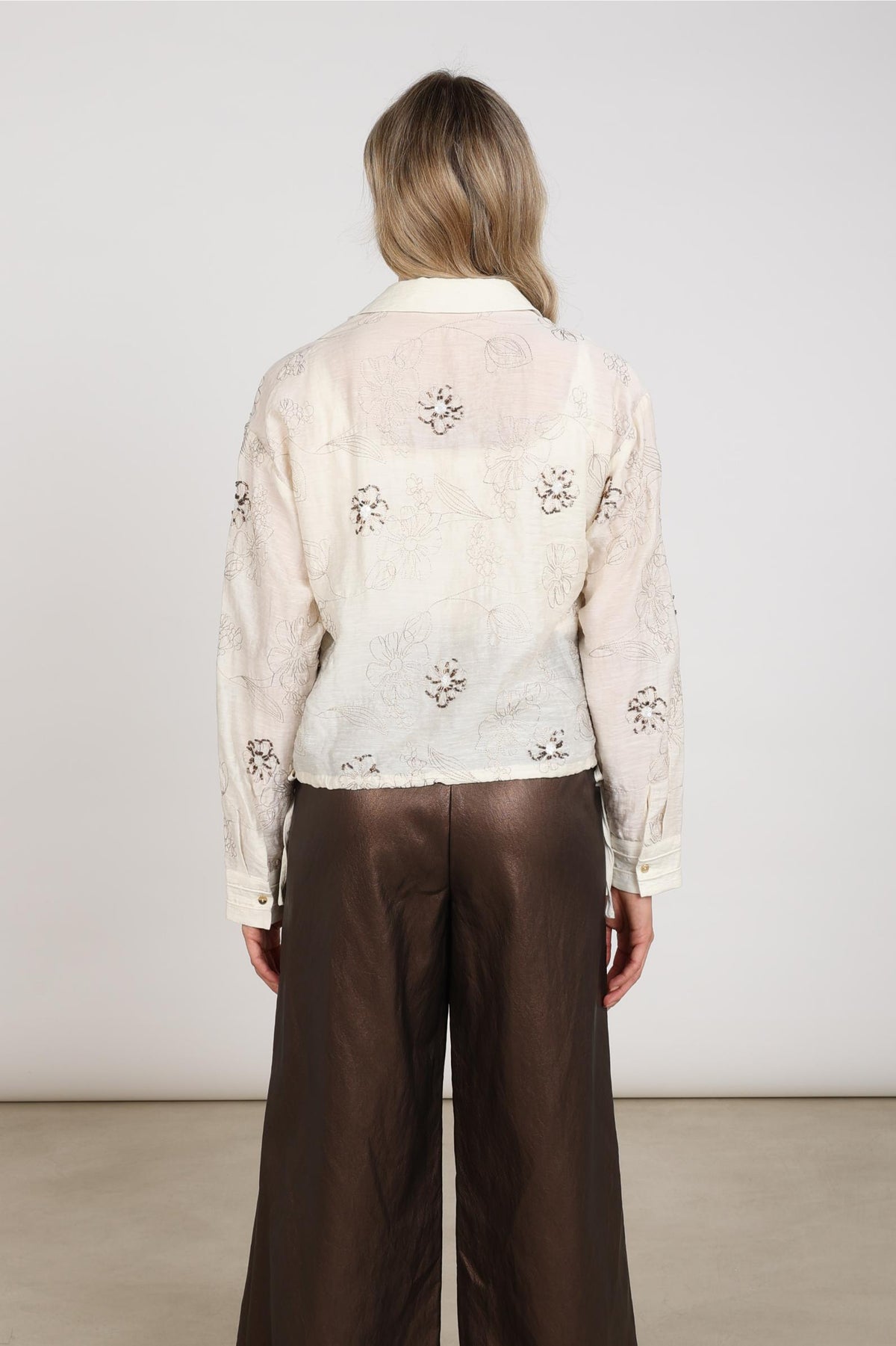 Aaliya Blouse Embroidery | Off White