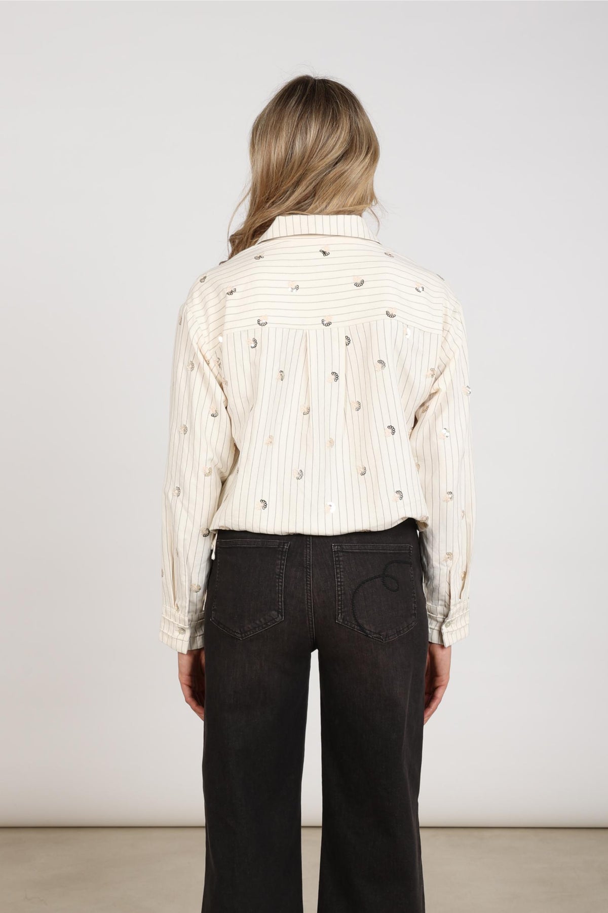 Aaliya Blouse Paillet | Off White