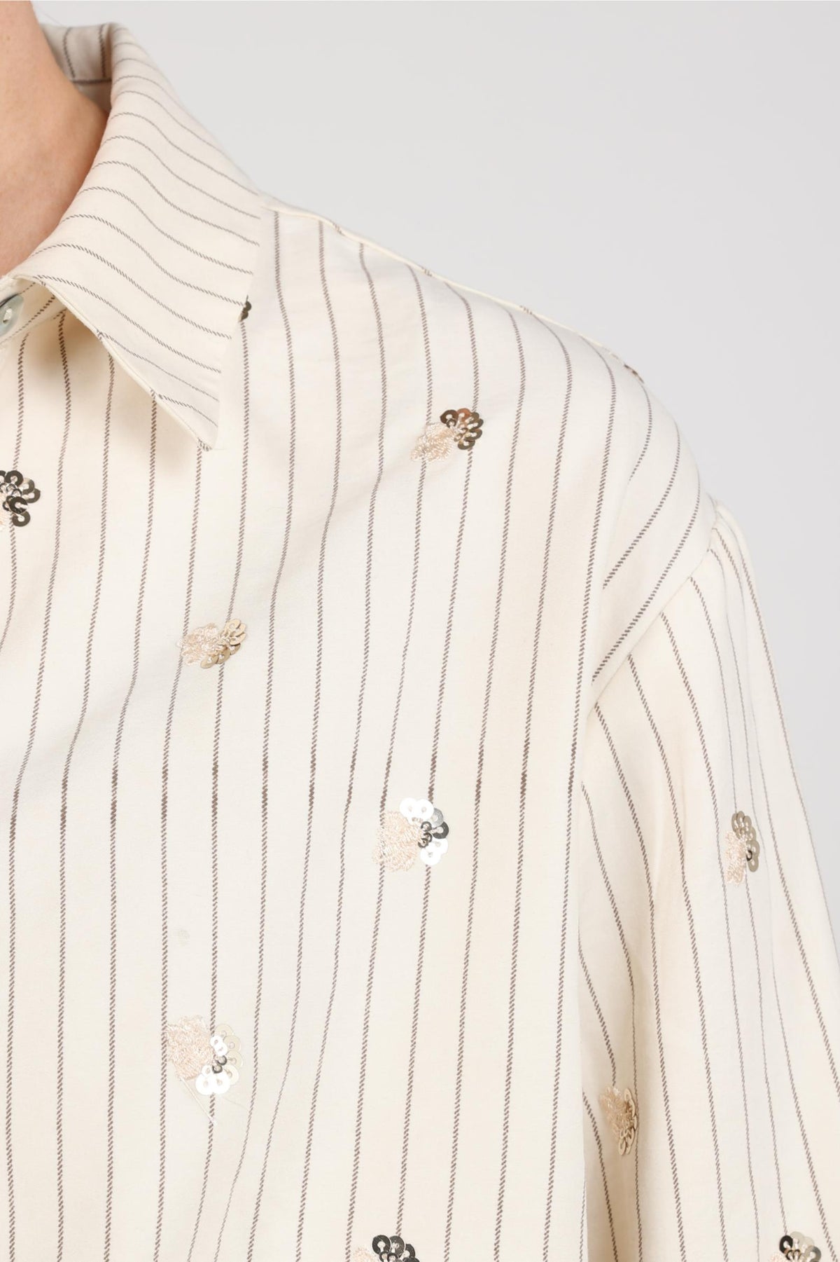 Aaliya Blouse Paillet | Off White