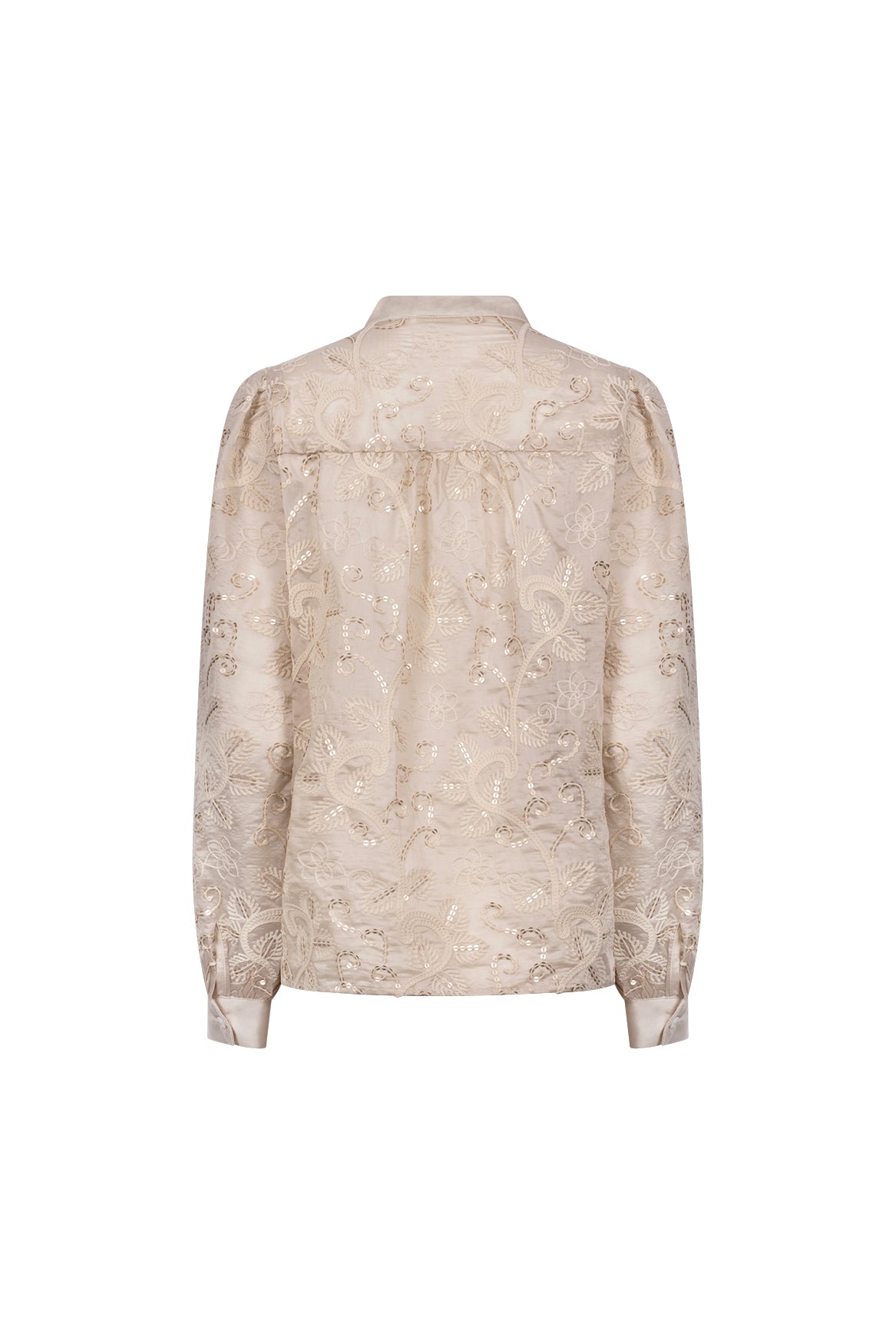 Antonella Embroidery Blouse | Sand