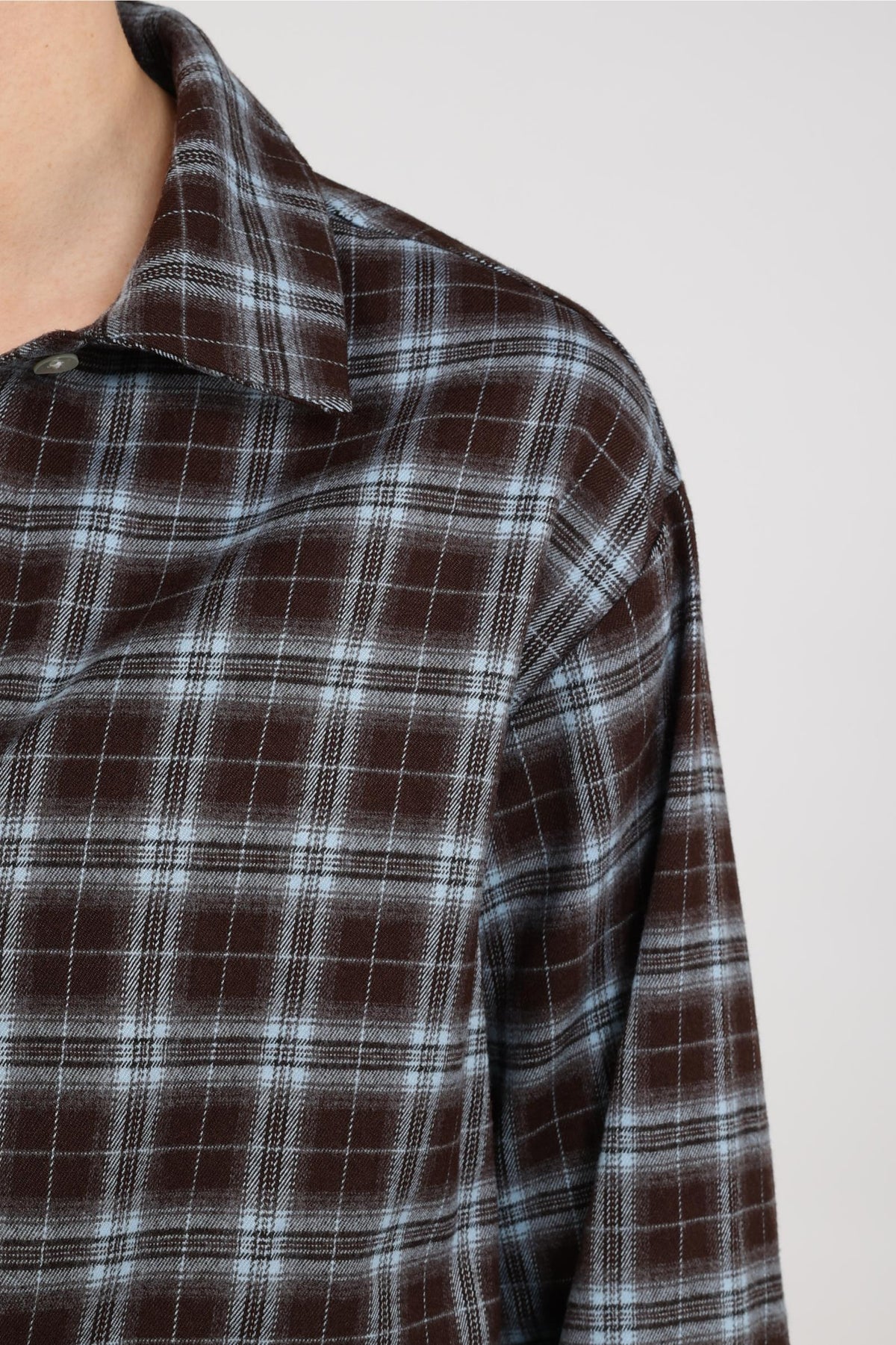Newport Bluse Karo | Schokolade/Himmel
