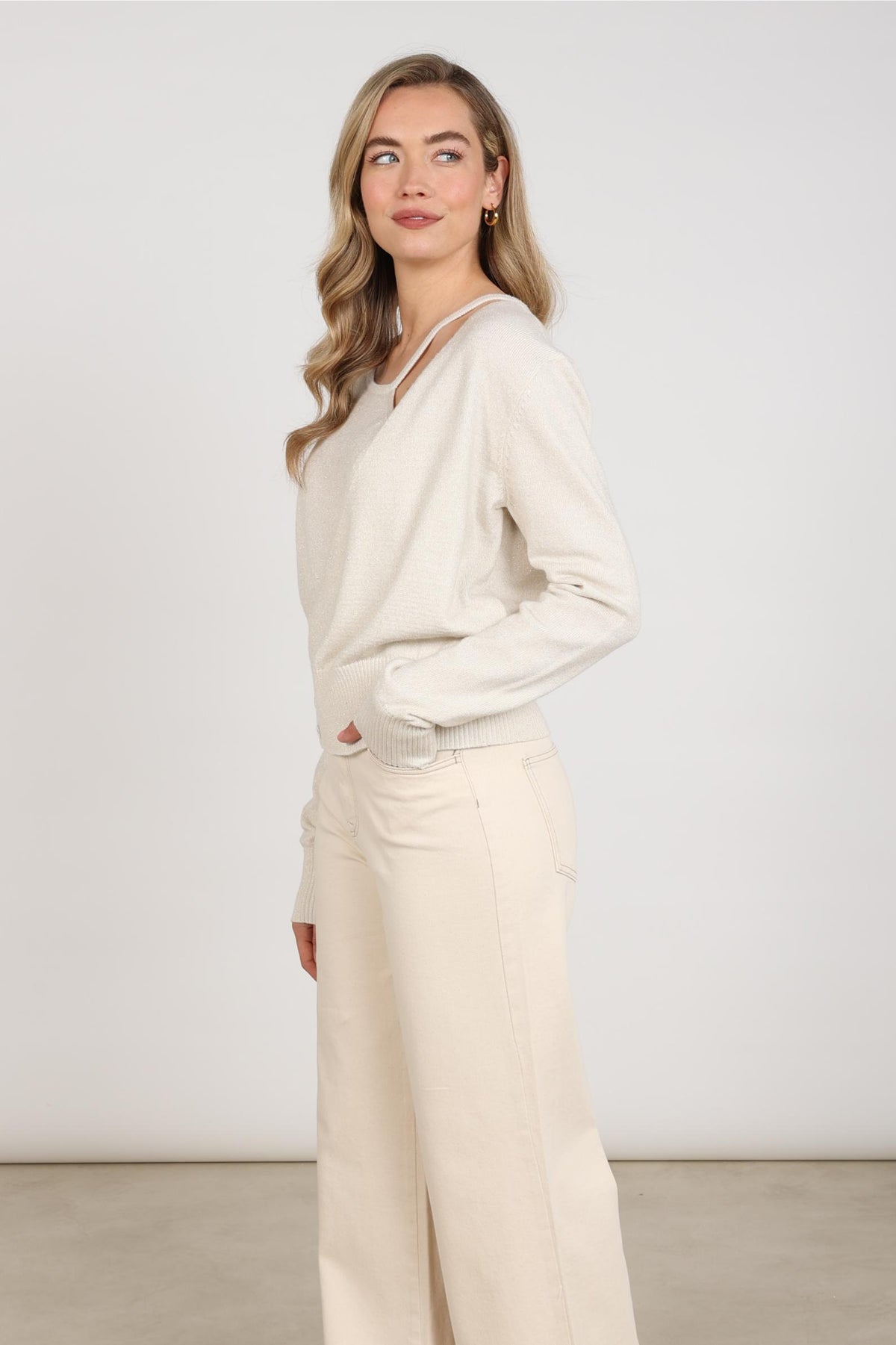 Kolli Pullover Lurex | Off-White