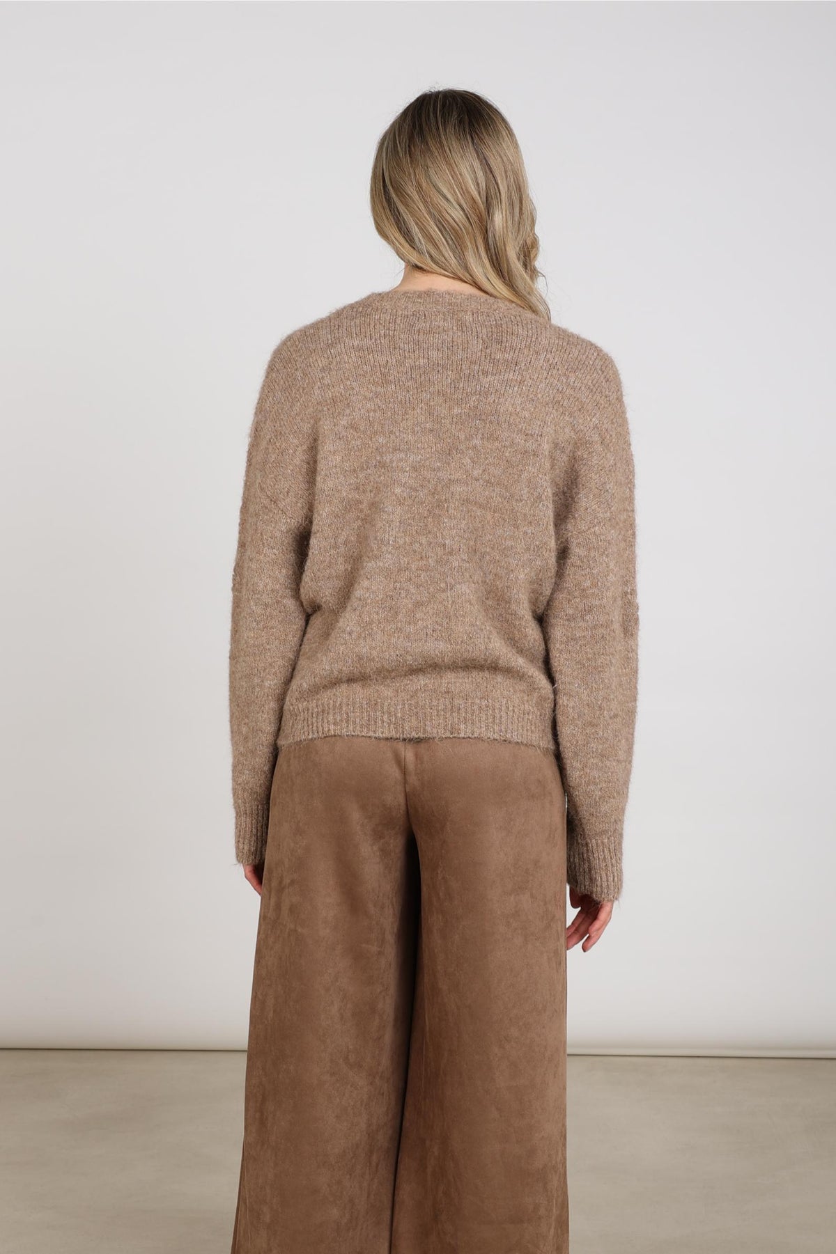 Konstanza Pullover Blumen | Taupe
