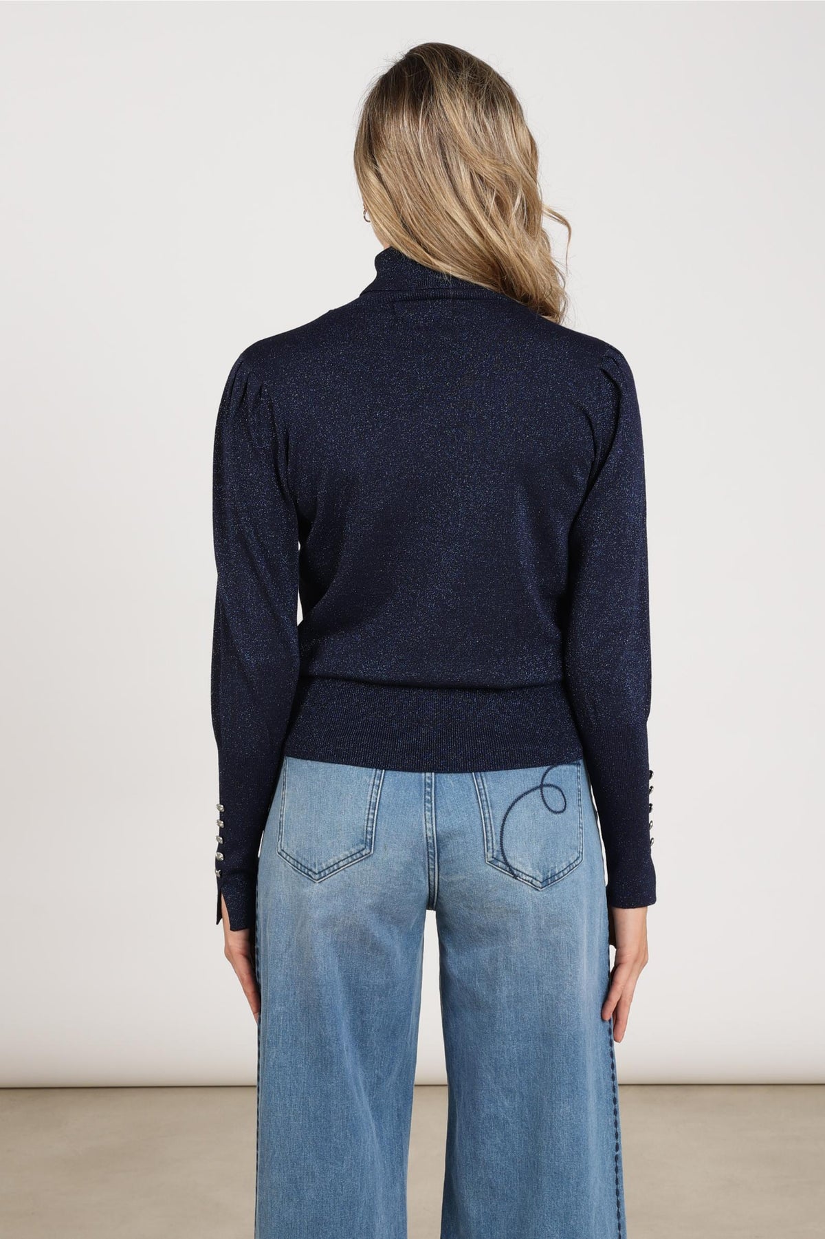 Sylvia Pullover Lurex | Marine