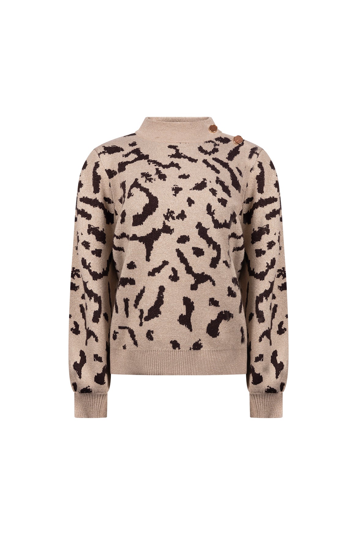 Kenty Pullover Print | Sand/Chocolate