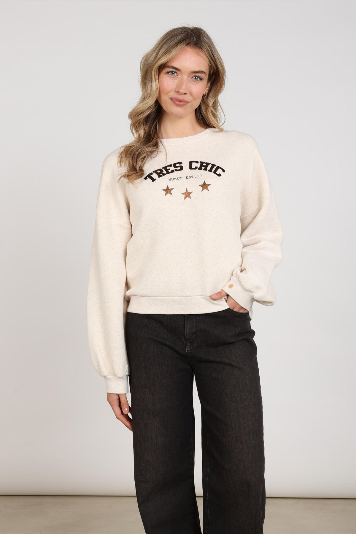 Stern-Pullover | Sand Melange