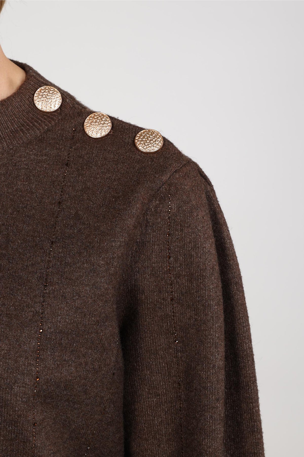 Molly Pullover Strass | Chocolate