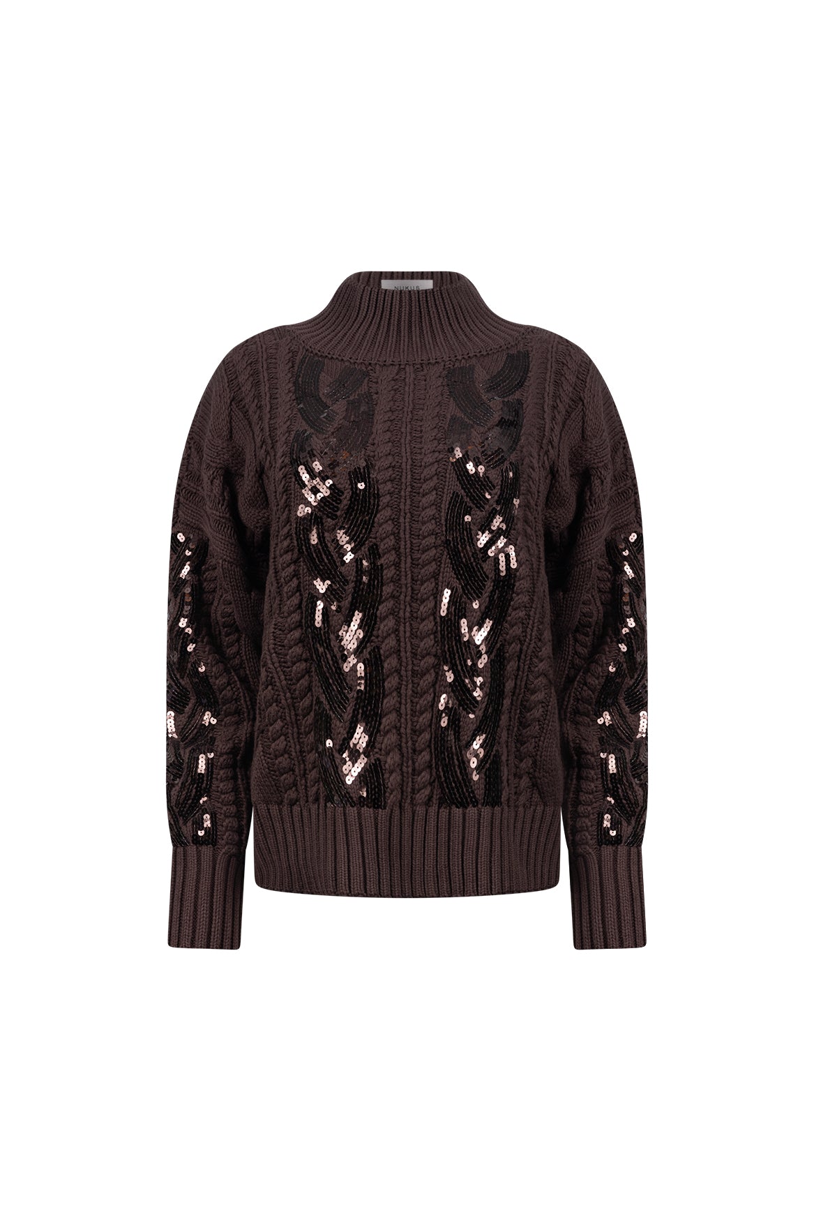 Megan Pullover Paillet | Chocolate