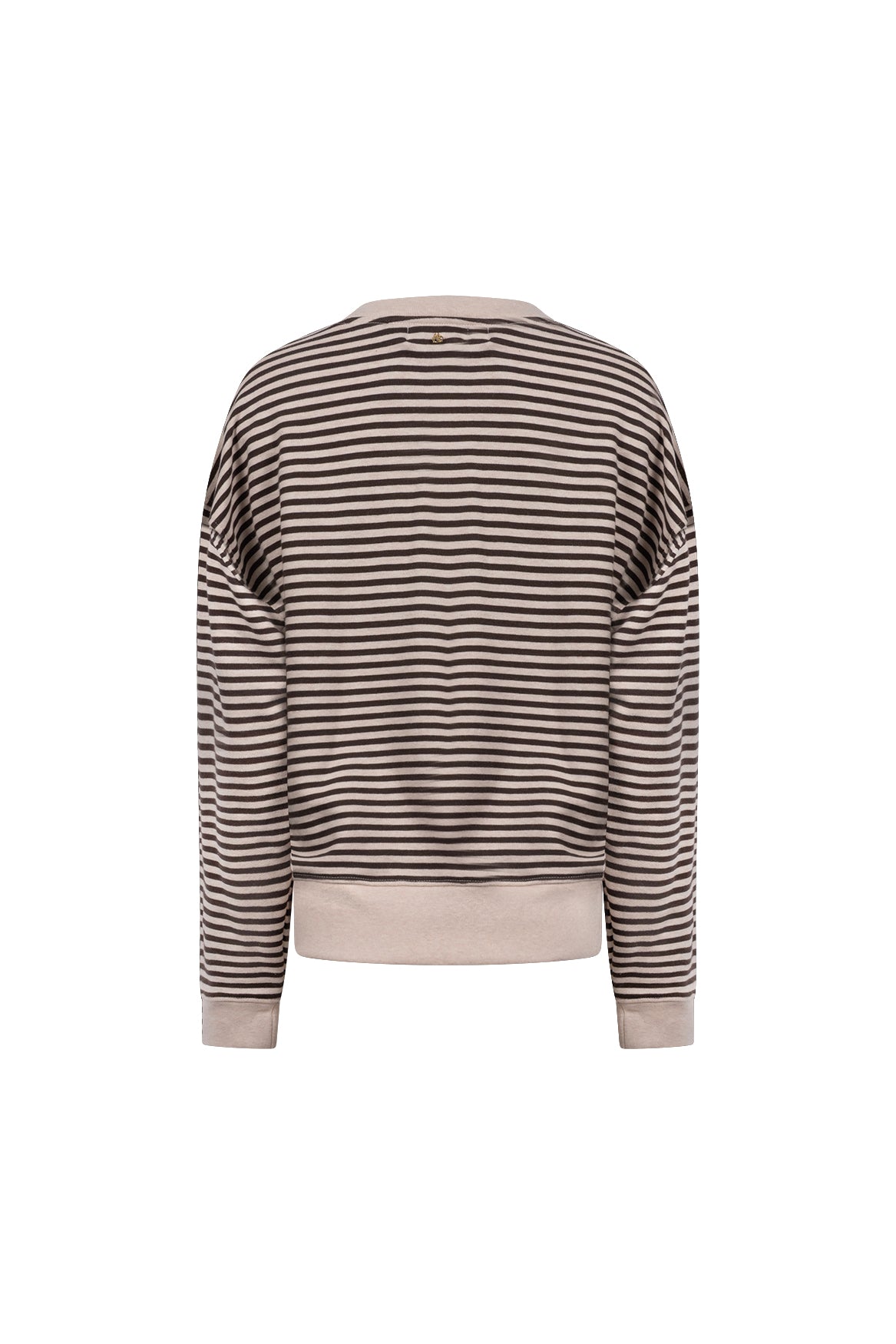 Nelly Sweater Stripe | Sand Melange/Chocolate