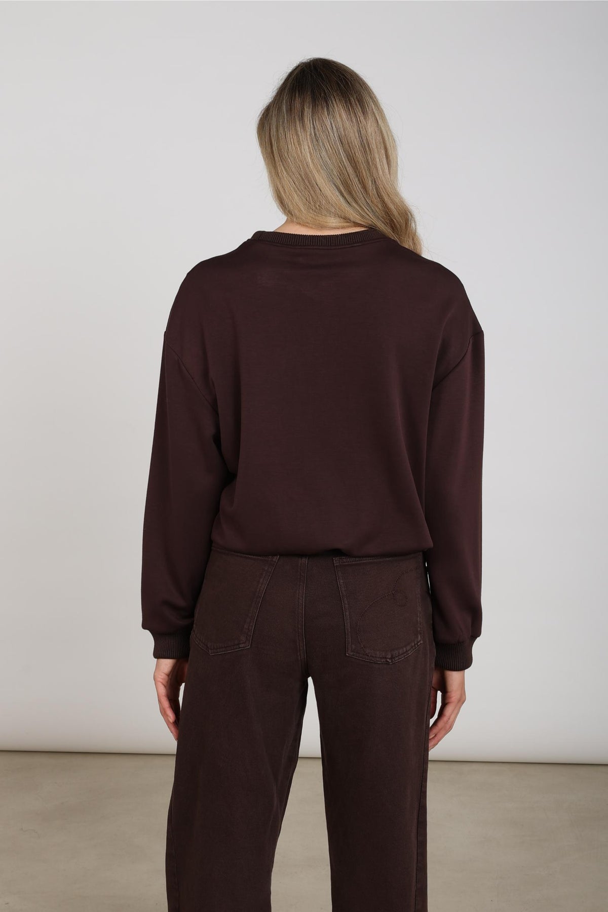 Made Pullover Shiny | Chocolate