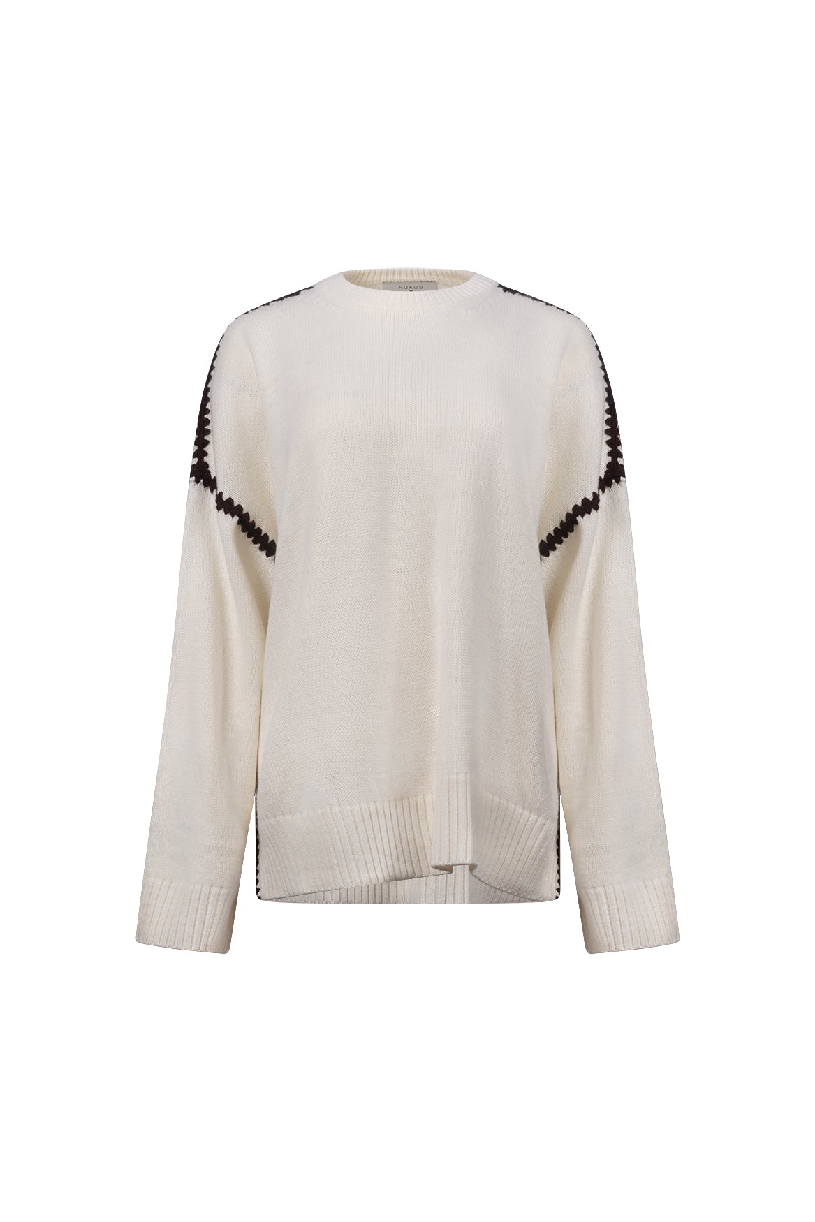 Loui Pullover | Offwhite/Chocolate